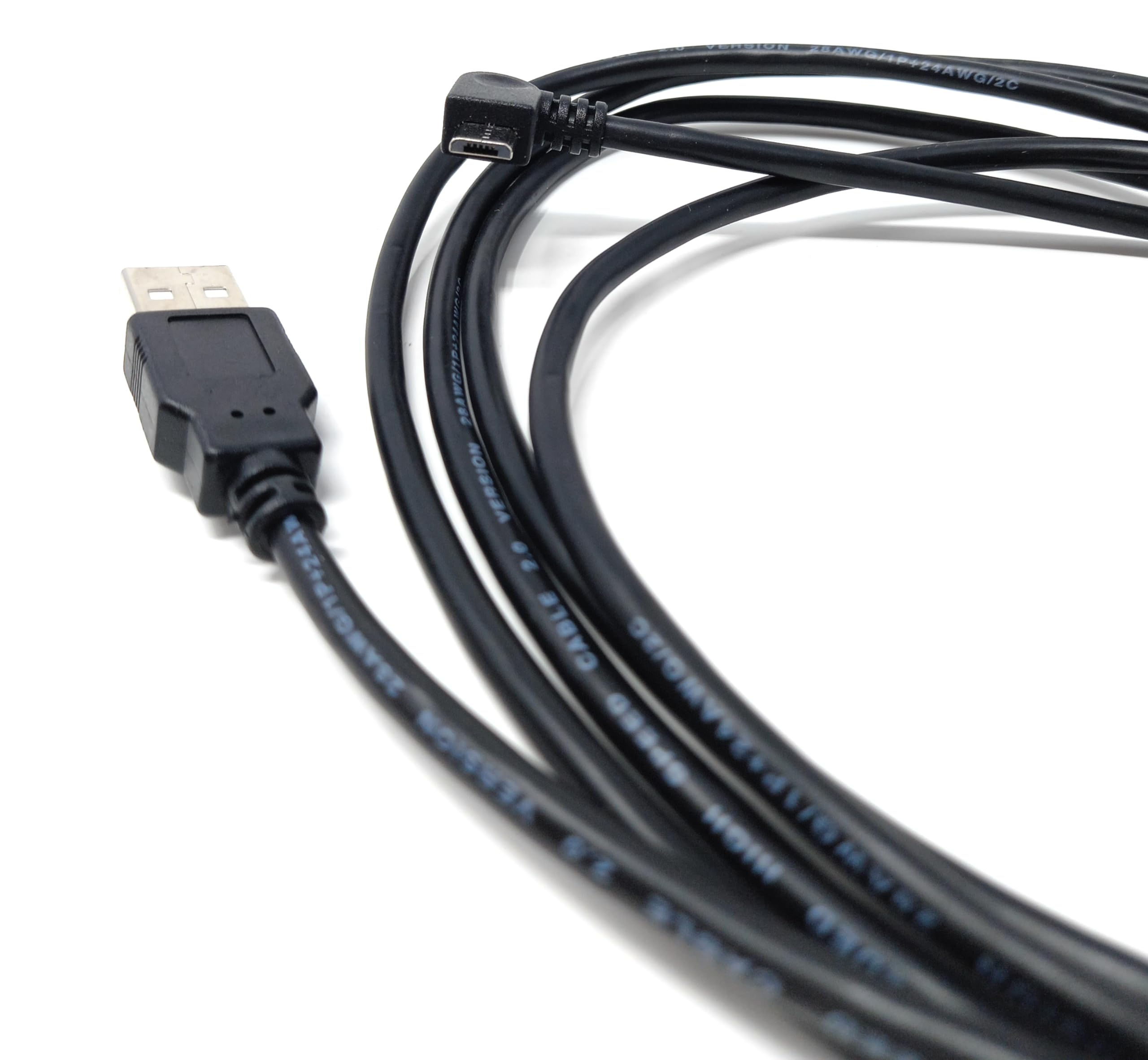 USB 2.0 to Micro USB B Right Angled Data & Charging Cable 24AWG