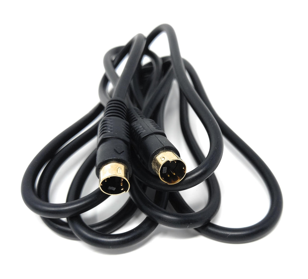 DRUT S-Video (SVHS) Cable 4-pin Male to Male Gold Plated Compatible With TV, HDTV, DVD, VCR, Camcorder, Game Console