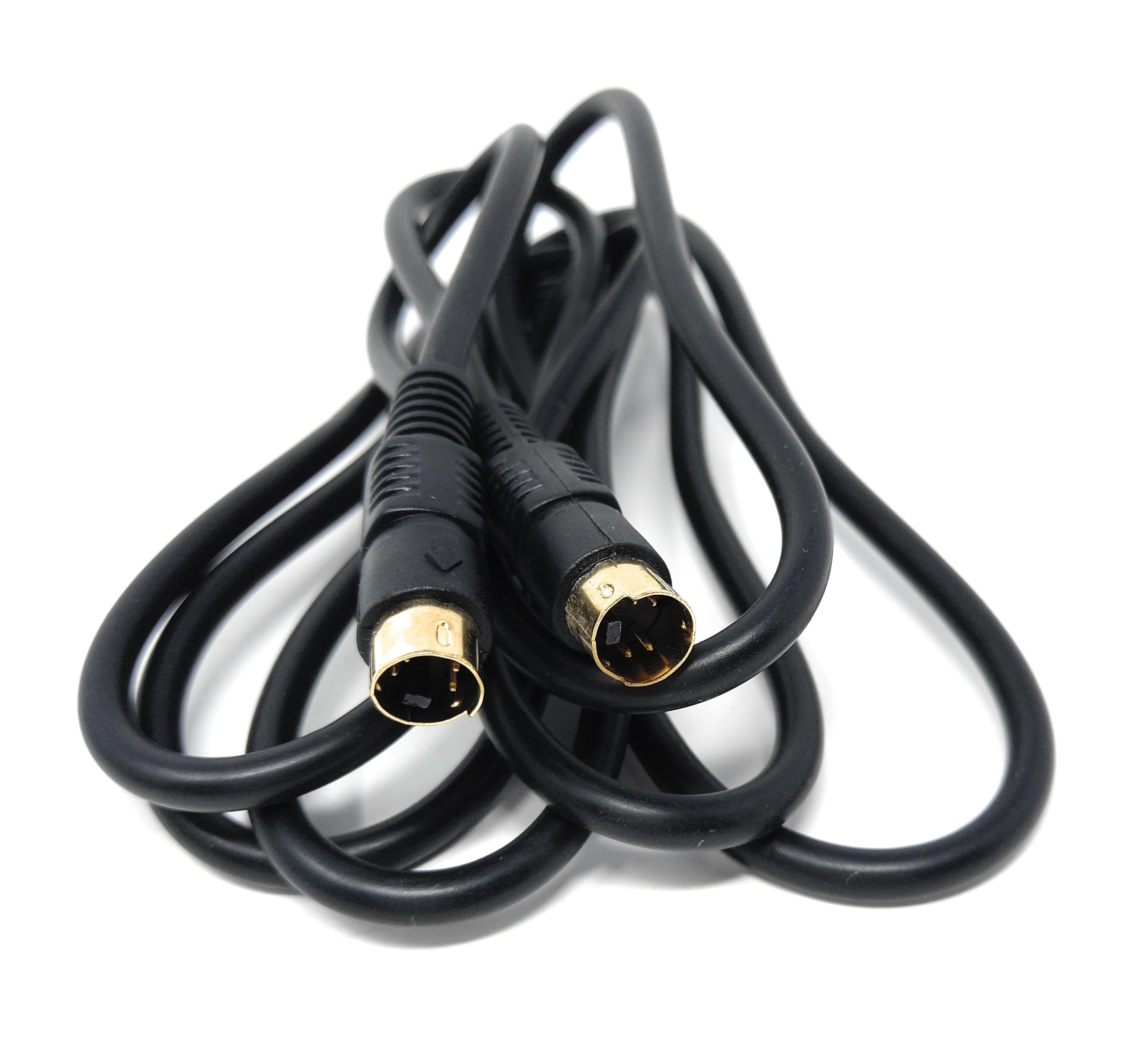 DRUT S-Video (SVHS) Cable 4-pin Male to Male Gold Plated Compatible With TV, HDTV, DVD, VCR, Camcorder, Game Console