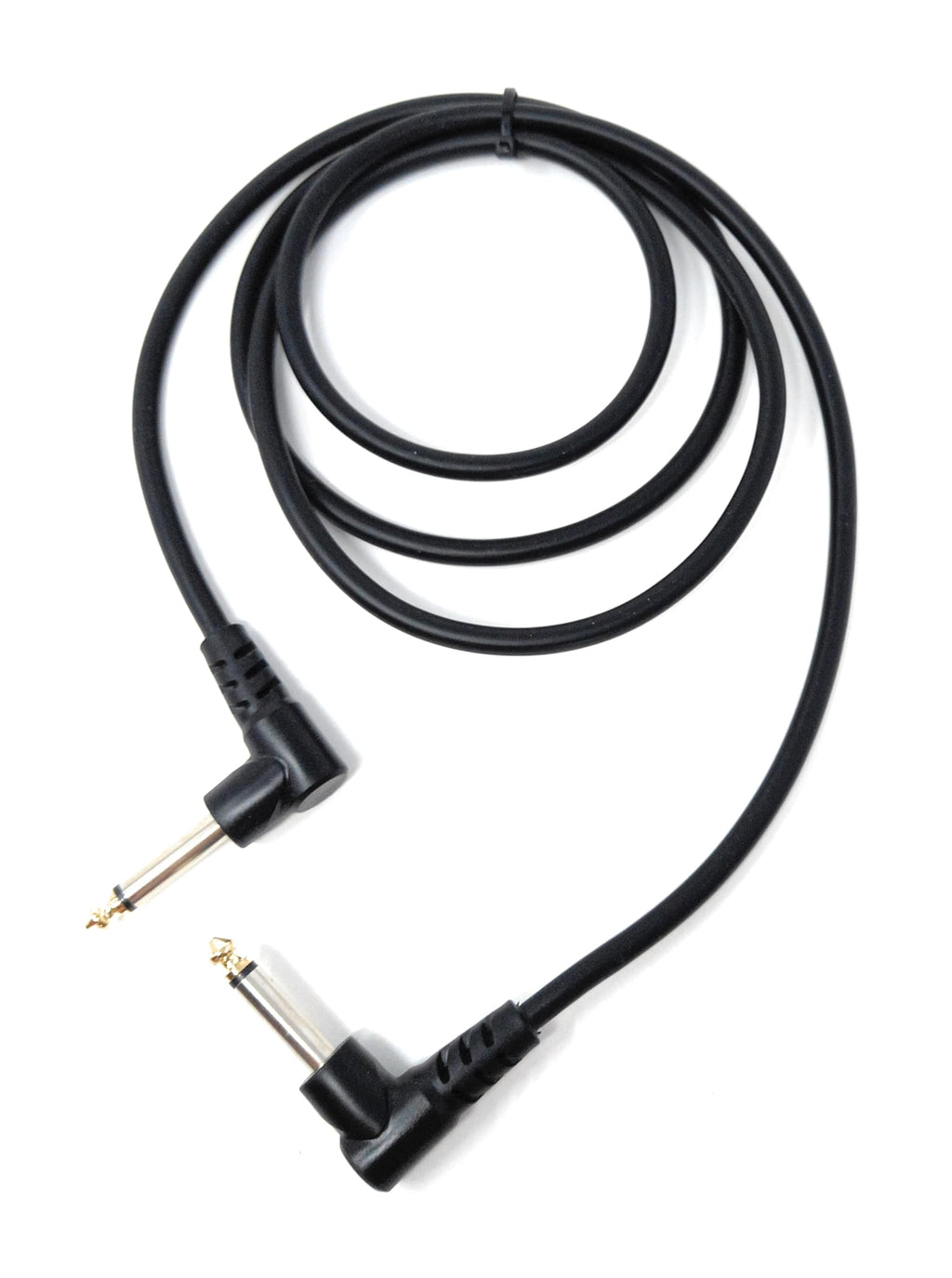 6.35mm Right Angle TS Instrument Cable - 90 Degree 1/4 Inch Mono Guitar Patch Cable for Amps, Mixers, and Pedals