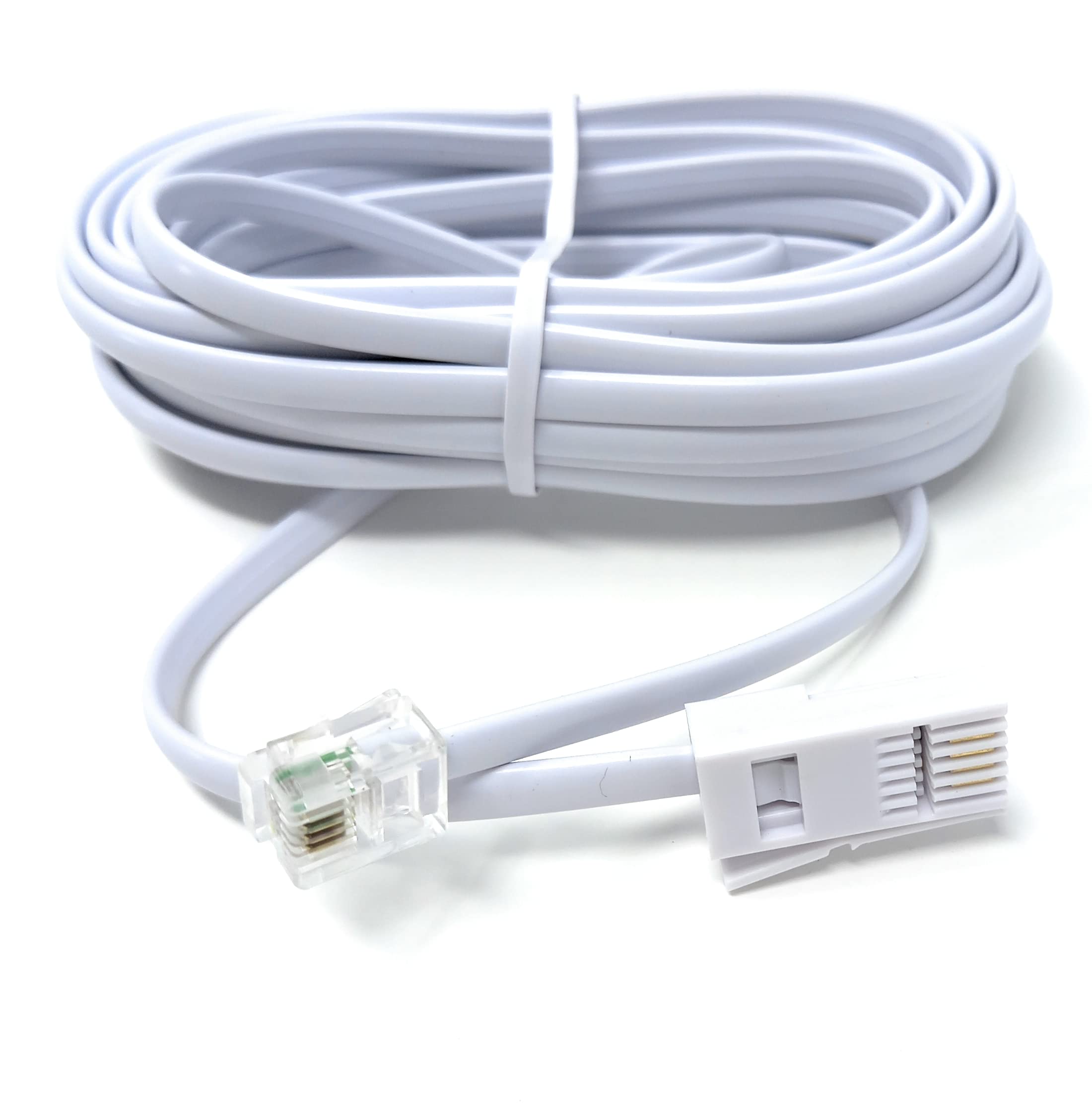 DRUT RJ11 to BT, 4 Pin Male to Male Rollover Cable Modem Router Lead Cord VDSL/ADSL (not for telephone)