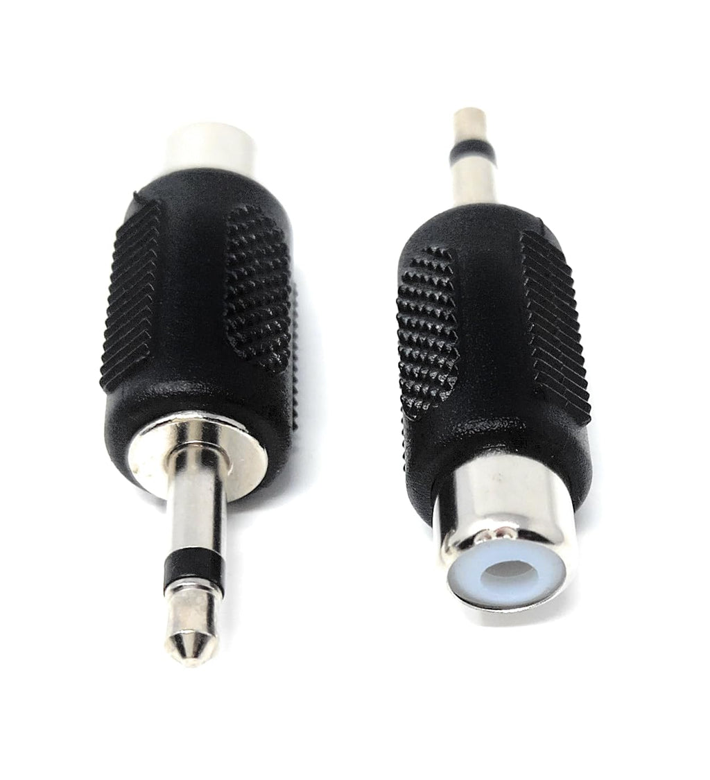 DRUT RCA Phono Socket to 3.5mm Mono Jack Plug, Audio Video Adapter