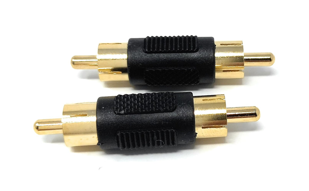 DRUT RCA To RCA Phono Plug Cable Joiner Coupler Adapter (Male to Male)