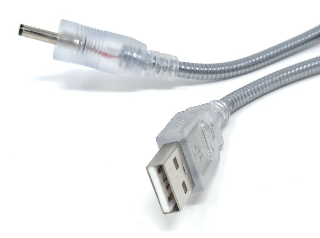 DRUT 30cm USB-A to 3.5mm x 1.35mm Barrel Jack Male DC Power Charger Adapter Cable (Metal Shelding) 1ft