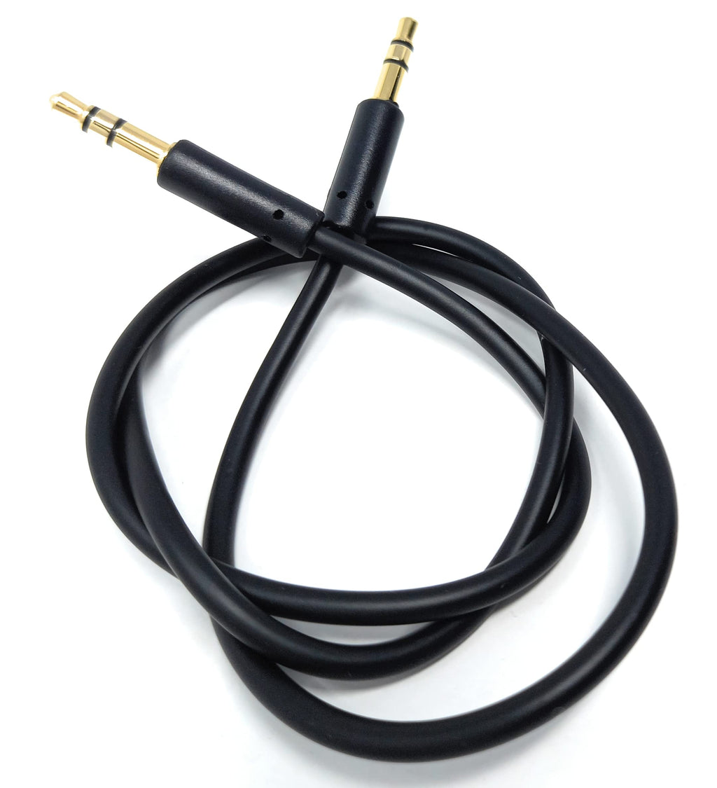 DRUT 3.5mm Stereo Audio Jack Plug to Plug, Male to Male AUX, Slim Flexible Lead Cable