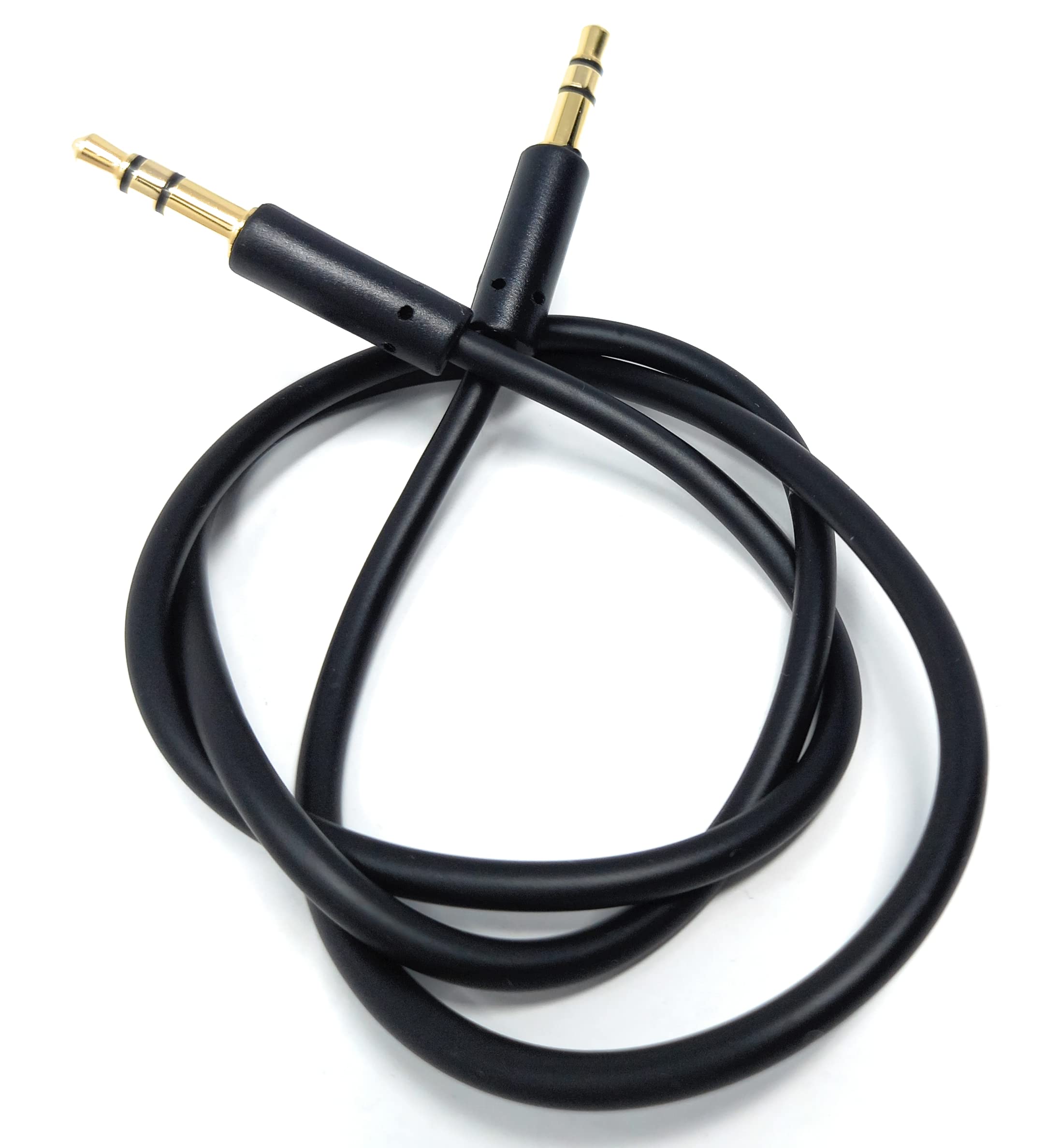 DRUT 3.5mm Stereo Audio Jack Plug to Plug, Male to Male AUX, Slim Flexible Lead Cable