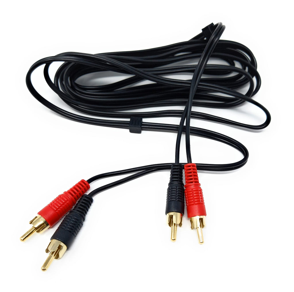 DRUT RCA to RCA Phono Twin Jack to Jack Stereo Audio Cable Lead Cord Compatible With CD/DVD/Amplifier/Hifi/DJ Mixer/Turntable