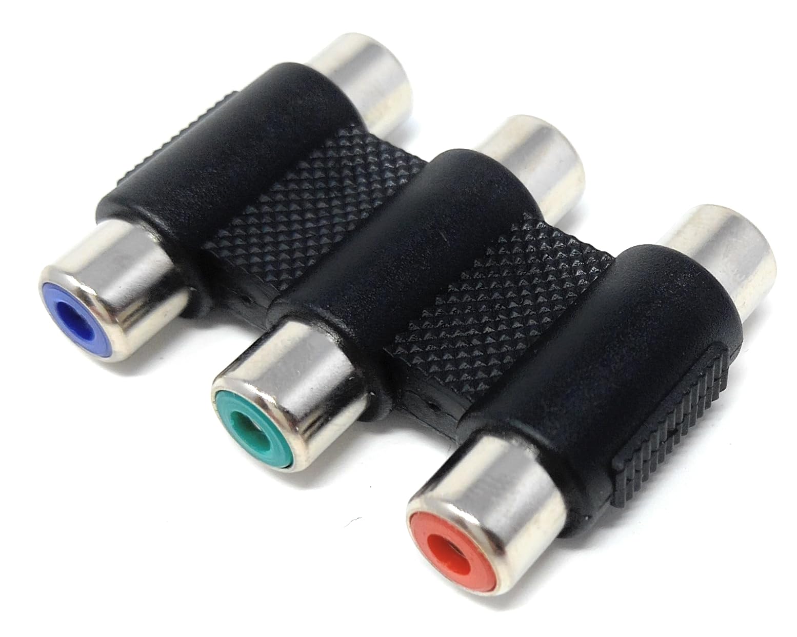 DRUT Triple RCA to RCA Phono Video Coupler Component RGB Red Green Blue Cable Adapter