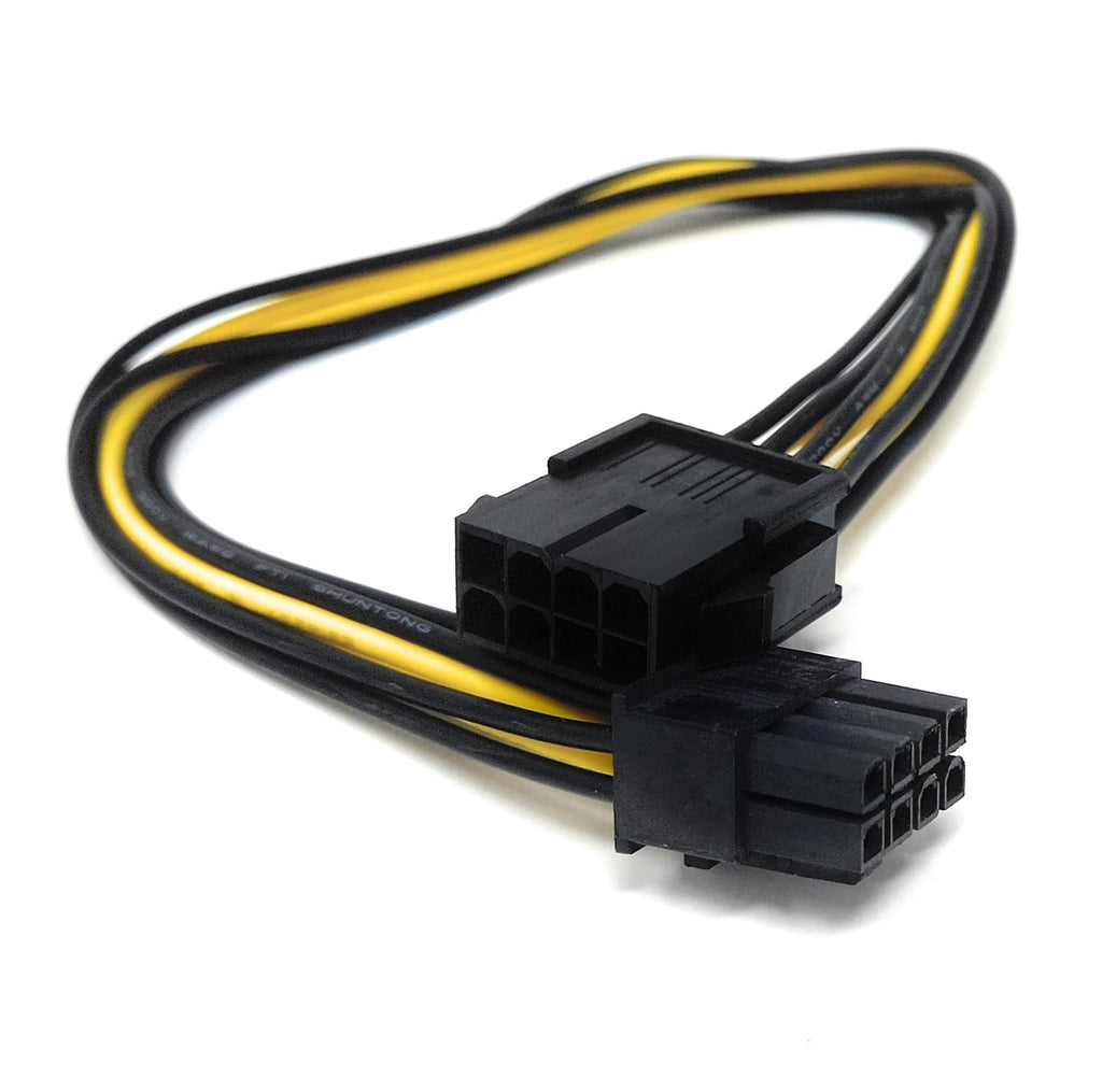 DRUT 30cm 8 PIN Male to 8 PIN Female PCI Express PCIE Power Graphics Card Extension Cable
