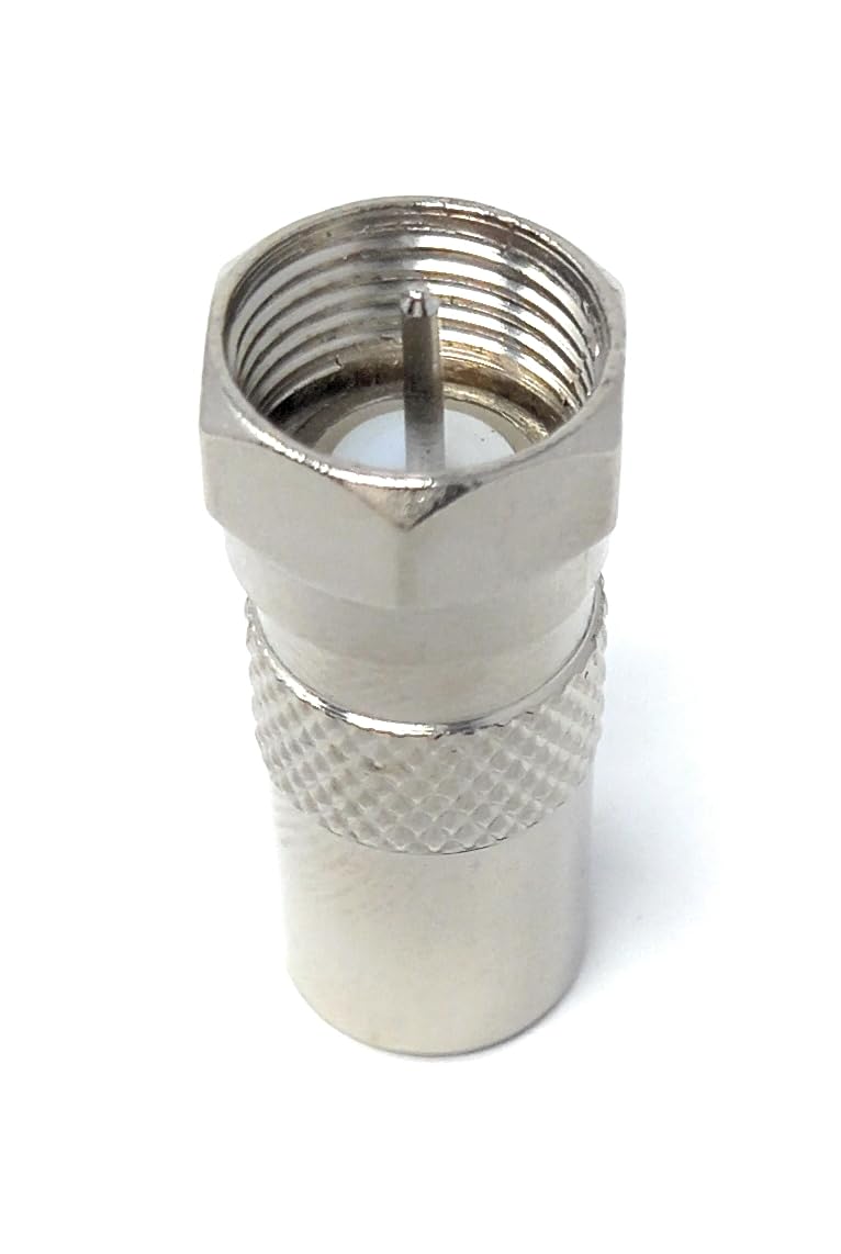 DRUT F Type Male Plug to TV RF Male Male Freeview Aerial Antenna Cable Lead Adapter Converter