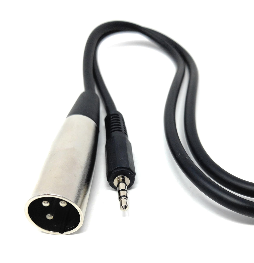DRUT 3 Pin XLR Male to 3.5mm Stereo Jack Microphone, Audio Recording Lead Cable