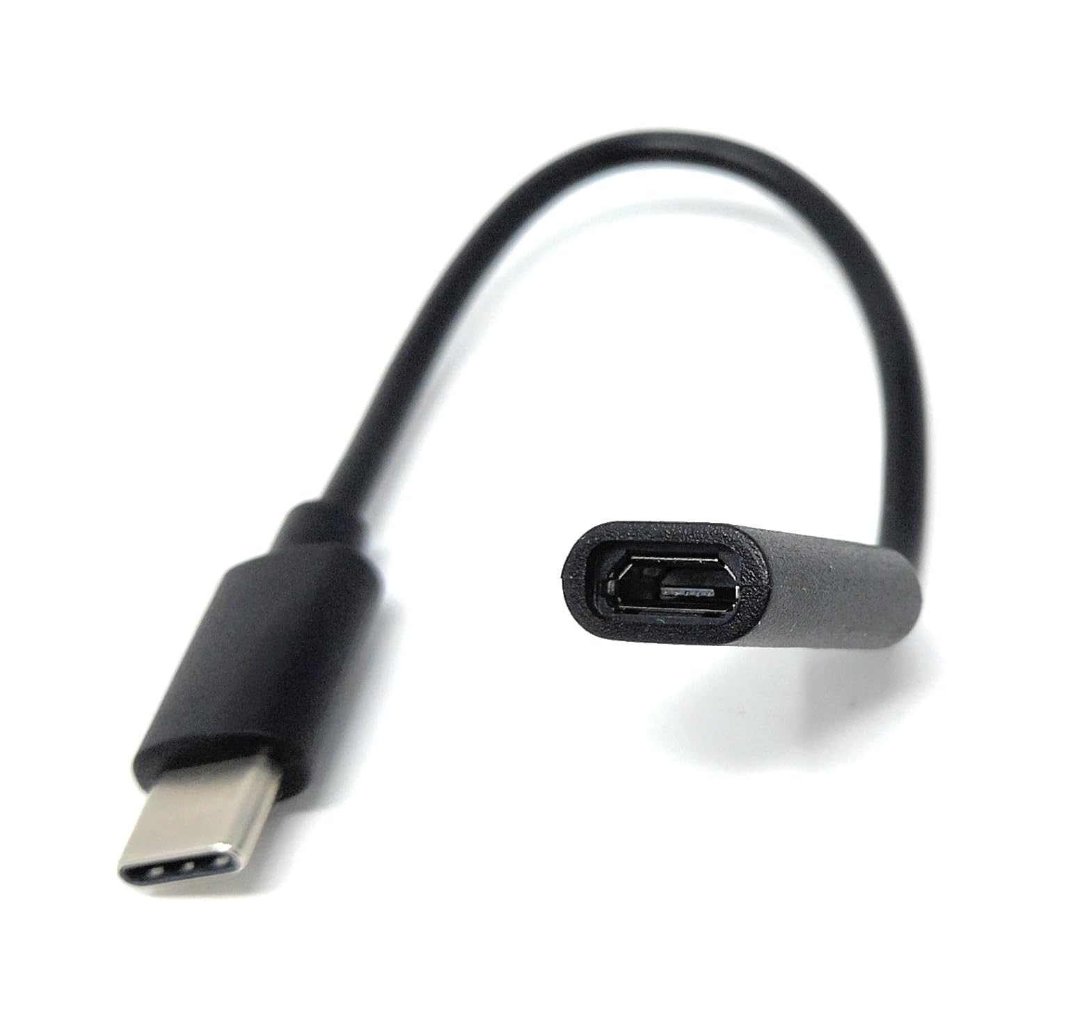 DRUT 15cm USB-C Male to Micro USB Female Adapter Cable – USB-C to Micro-B Converter Cord 0.5ft