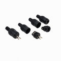 2 DIN Plug and Socket Set – 2x Male & 2x Female Hi-Fi Speaker Connectors – Screw Terminal Audio Cable Ends – Classic DIN Style for Amplifiers, Vintage Stereo, Audio Equipment