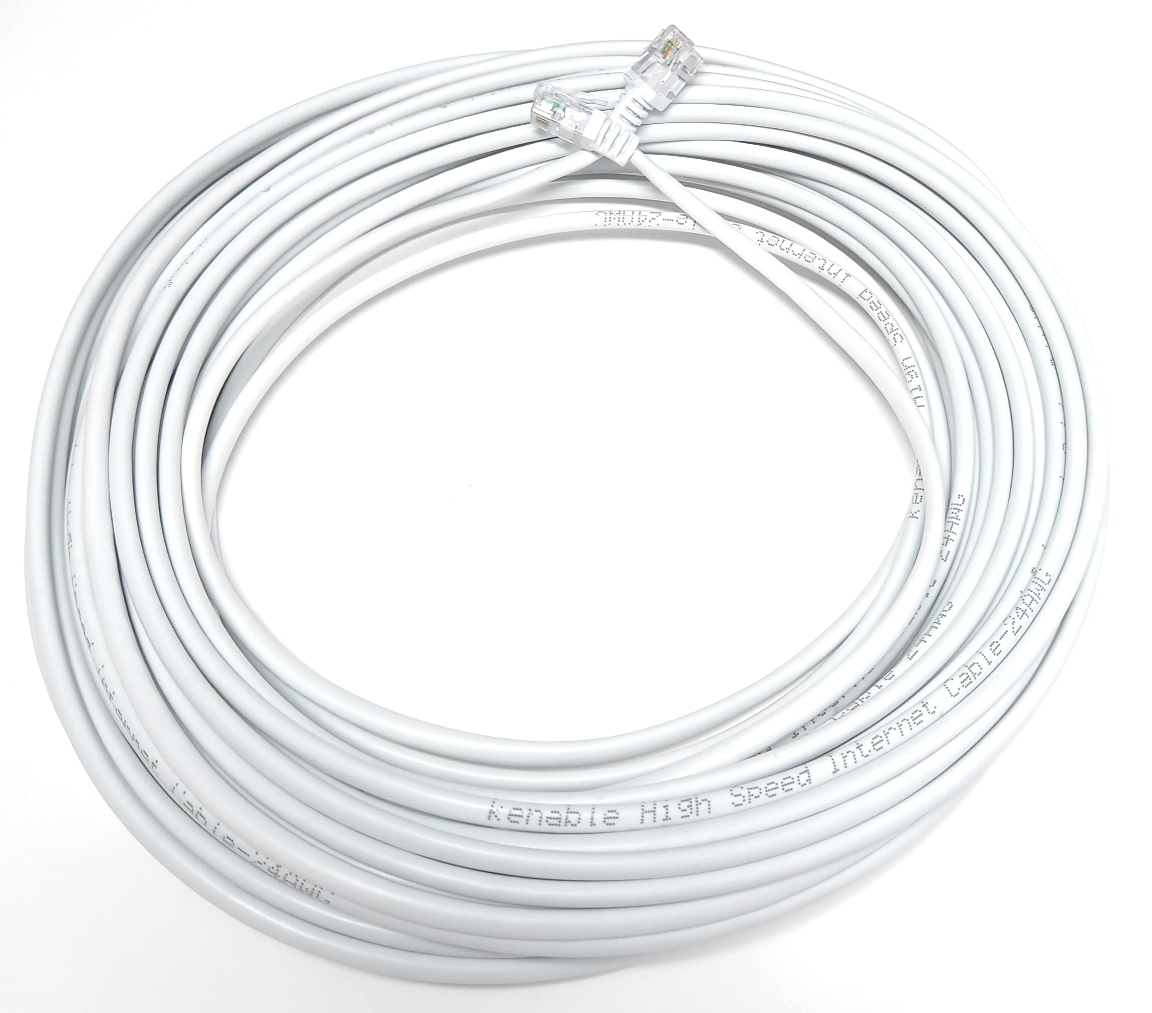 RJ11 to RJ11 ADSL 2 High Speed Broadband Modem Telephone Cable Transmits Data Up to 100 Mbits/sec, 26 AWG Supports Analogue or Digital (DSL/ISDN) Applications