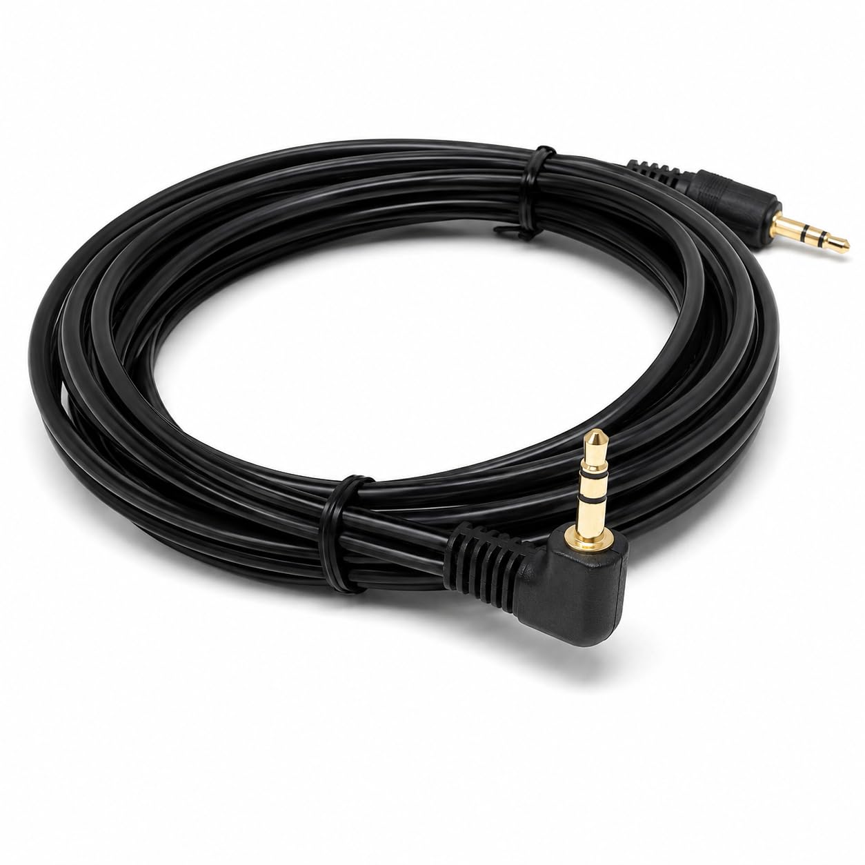 DRUT 3.5mm Right Angle Male Jack to Jack Stereo AUX Audio Lead Cable