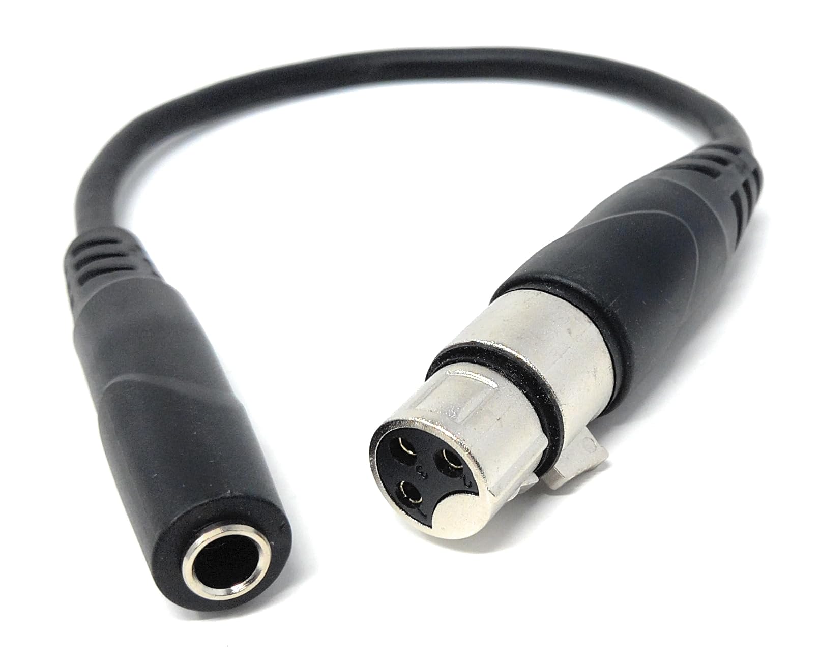 6.35mm (1/4") Stereo Jack Socket to 3-Pin XLR Female Adapter Cable – Audio Converter for Mixers, Controllers, DJ & Pro Sound Equipment