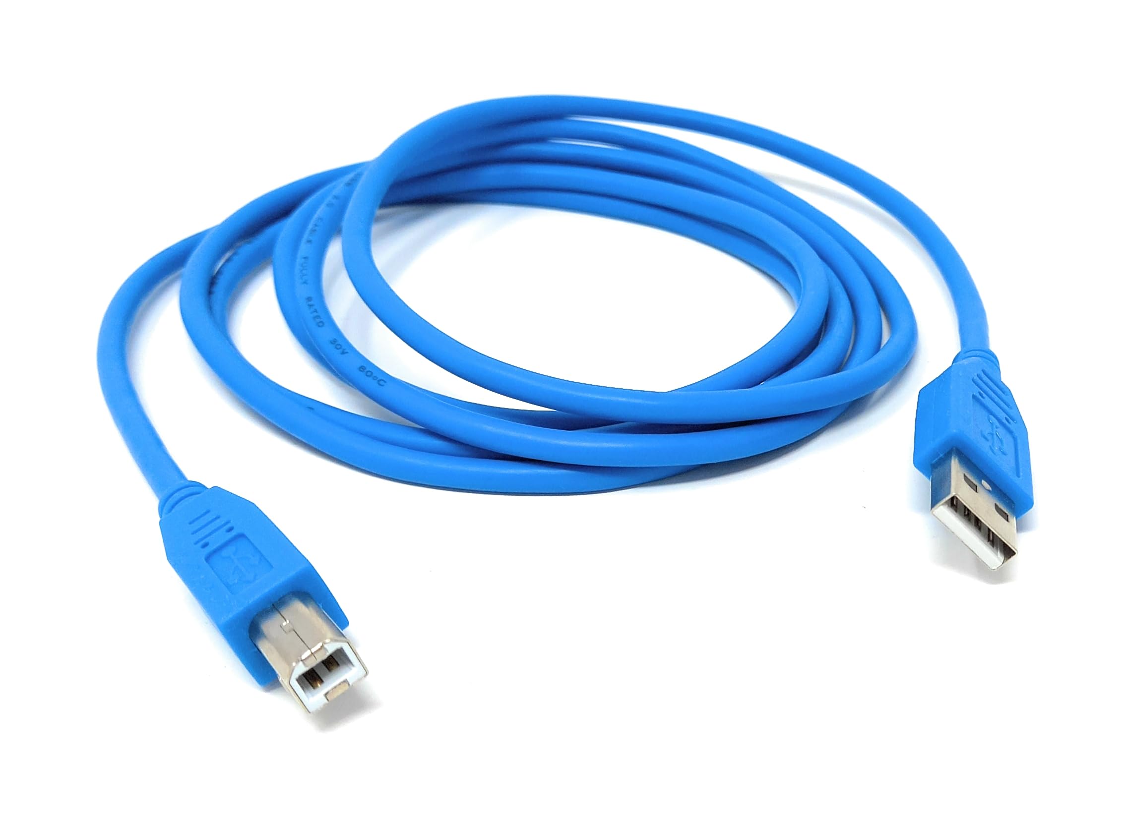 DRUT USB B Cable for DJ Controllers & MIDI Devices, Printer Style Lead for Mixers, Turntables, Keyboards, Samplers, Synthesizers, Compatible with Numark, Pioneer, Traktor, Denon, Akai, Serato