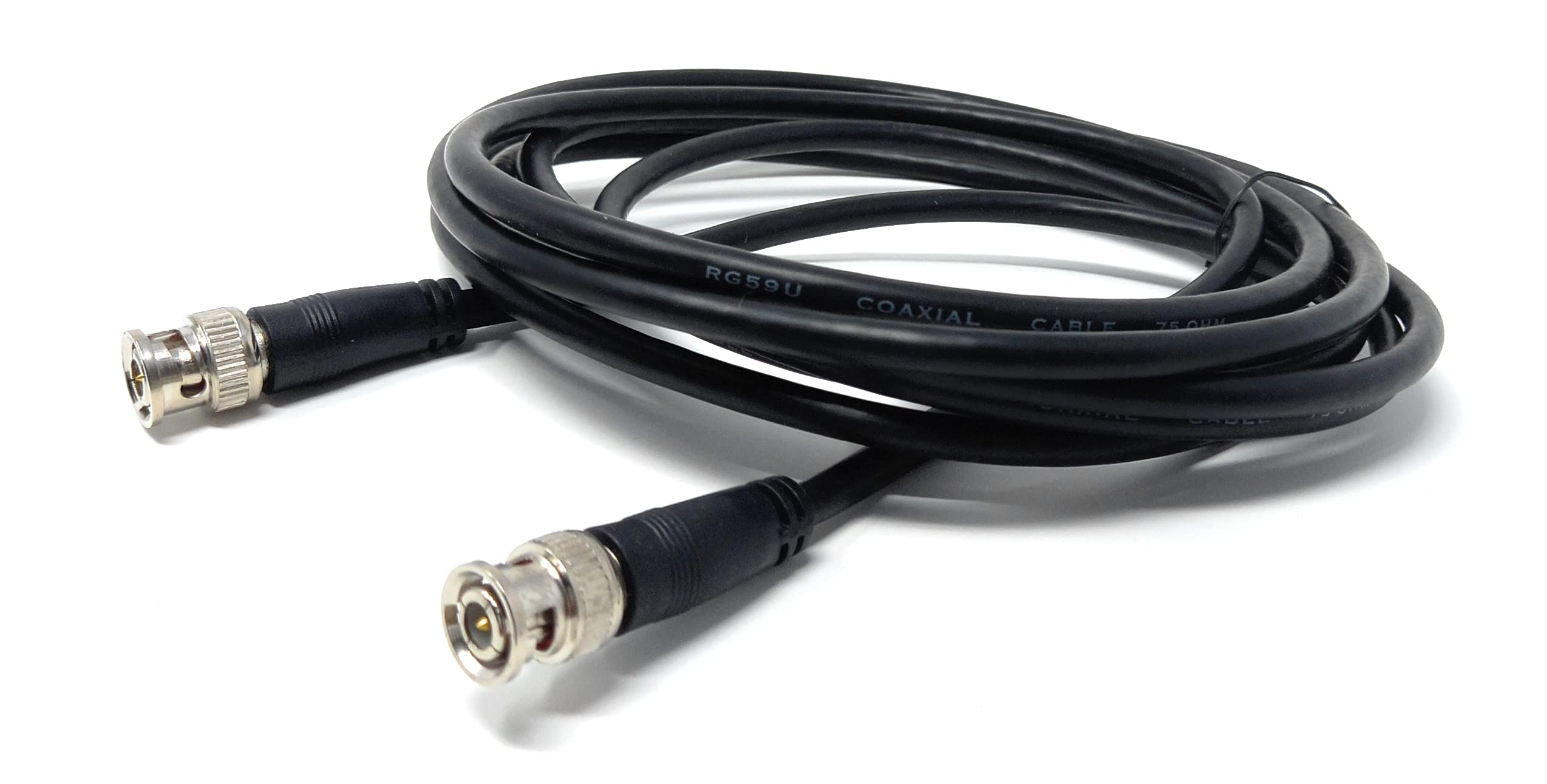 DRUT BNC to BNC Cable Lead, Coaxial RG59/RG59U 75ohm for CCTV Video Camera, Male to Male Plugs
