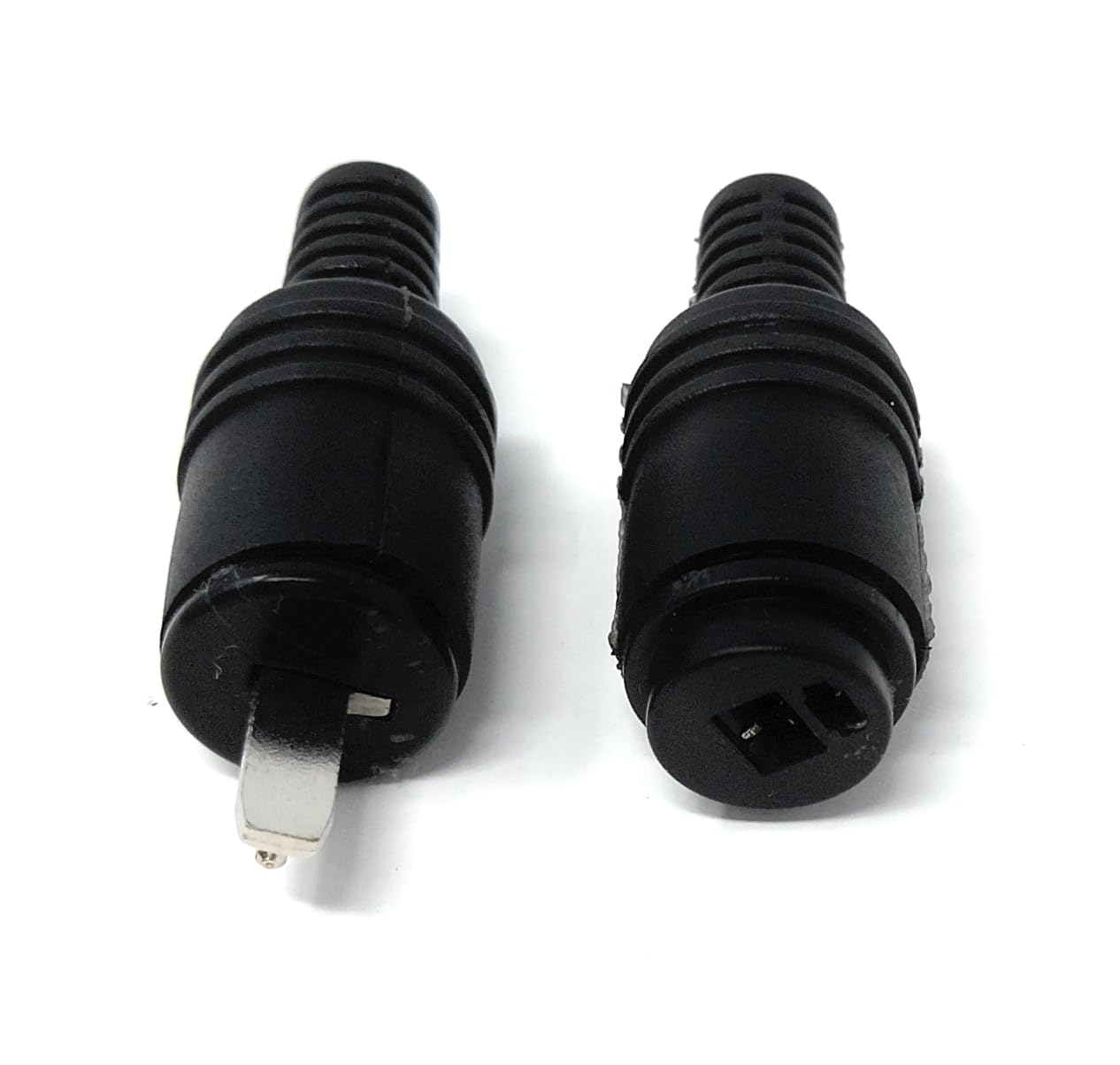 DRUT 2-Pin DIN Speaker Connector Set – Pack of 2 (1 Male + 1 Female), HiFi Audio Plug & Socket with Screw Terminals for Vintage Amplifiers, Speakers & HiFi Systems