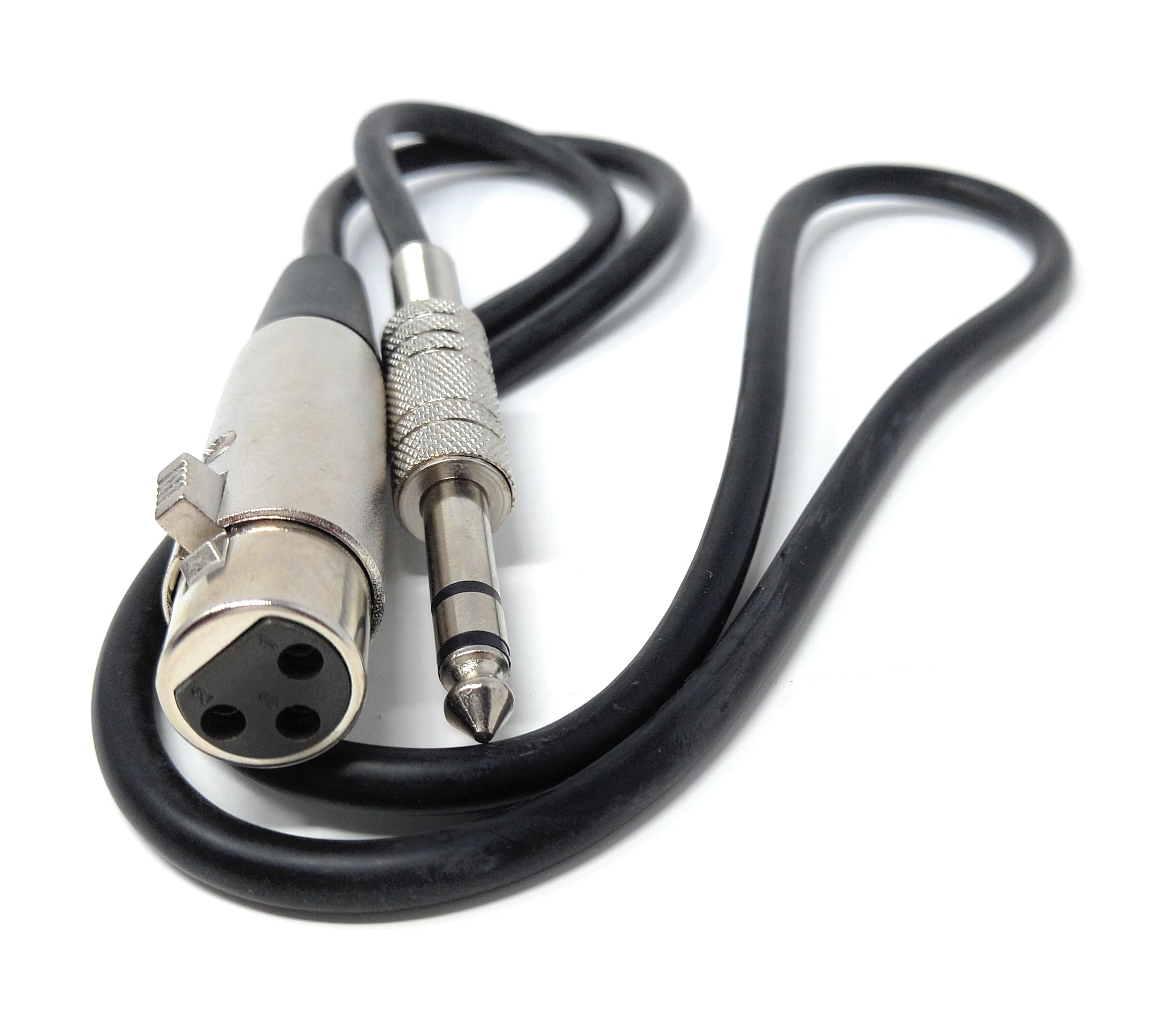 DRUT XLR Female to 6.35mm 1/4'' Stereo Jack TRS Balanced Audio Cable Lead Suitable for Microphone, Speakers, Stages, DJ, Studio