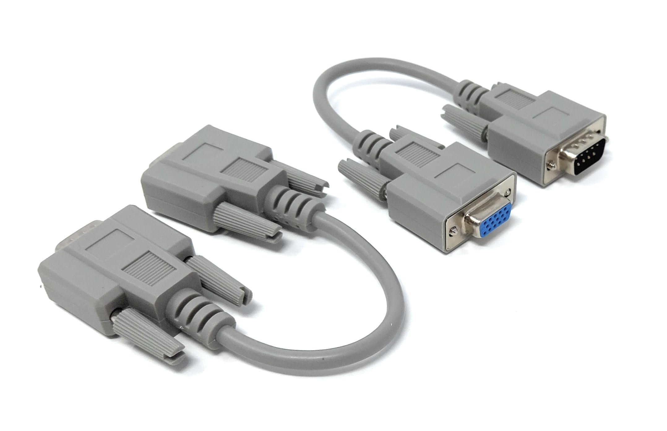 D9 Male to HD15 Female VGA SVGA (9 Pin to 15 Pin) Serial Cable Adapter Converter 20cm