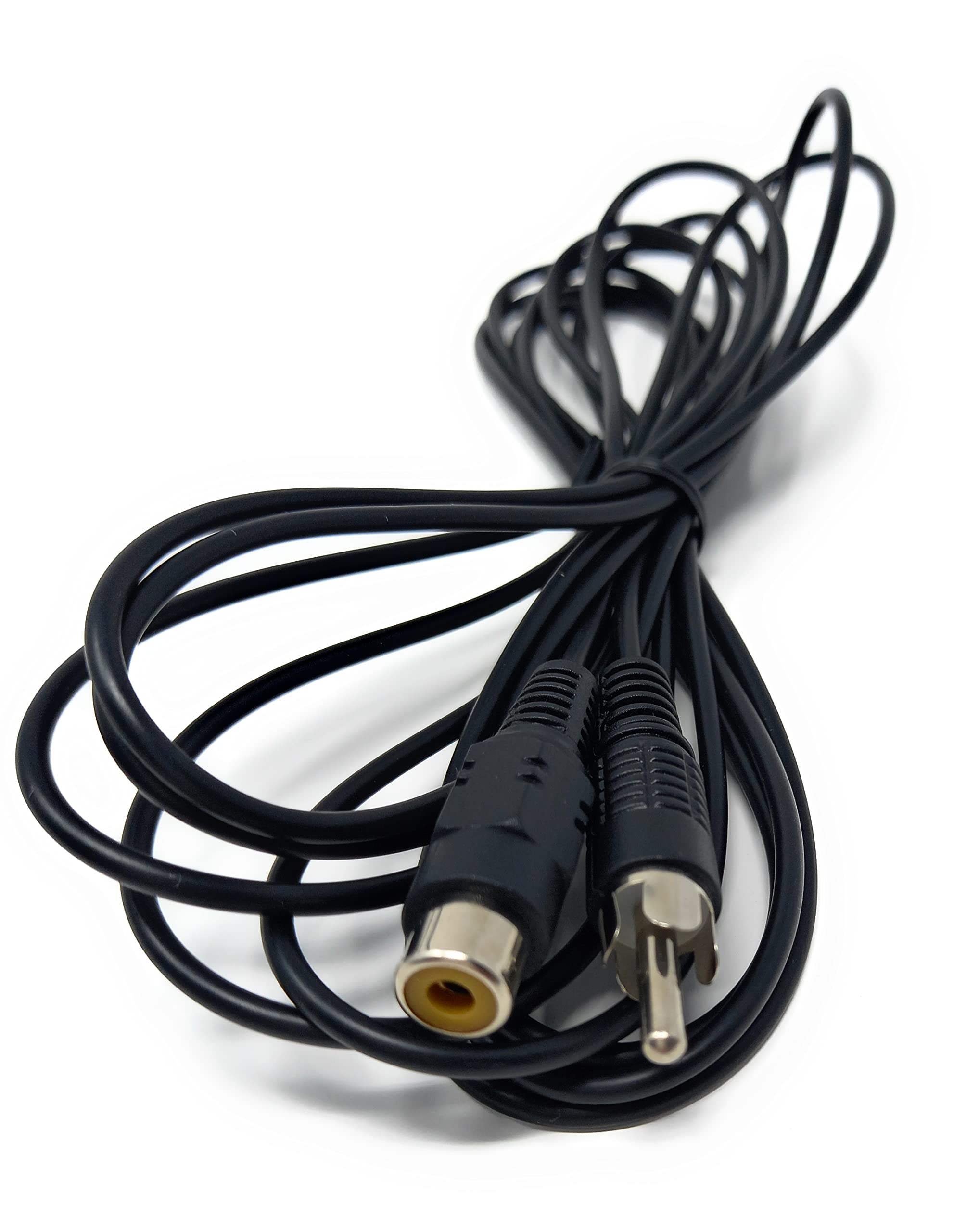 DRUT RCA to RCA Socket Mono Single Phono Extension Cable HI-FI/TV Audio Video Lead Cord