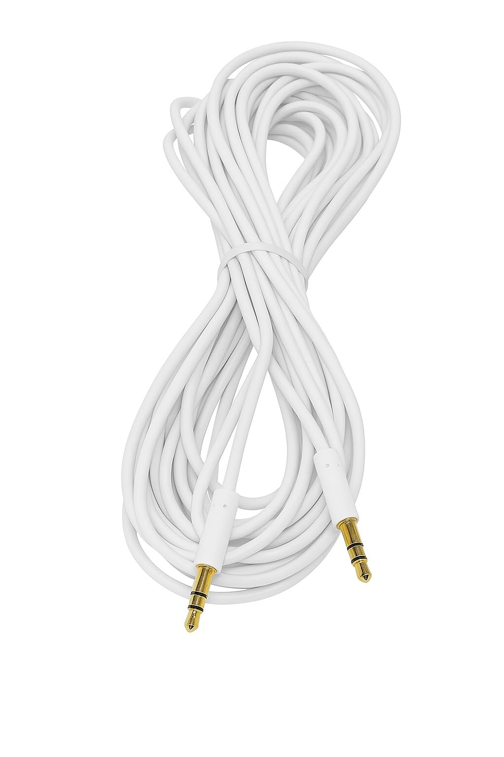 DRUT 3.5mm Stereo Audio Jack Plug to Plug, Male to Male AUX, Slim Flexible Lead Cable