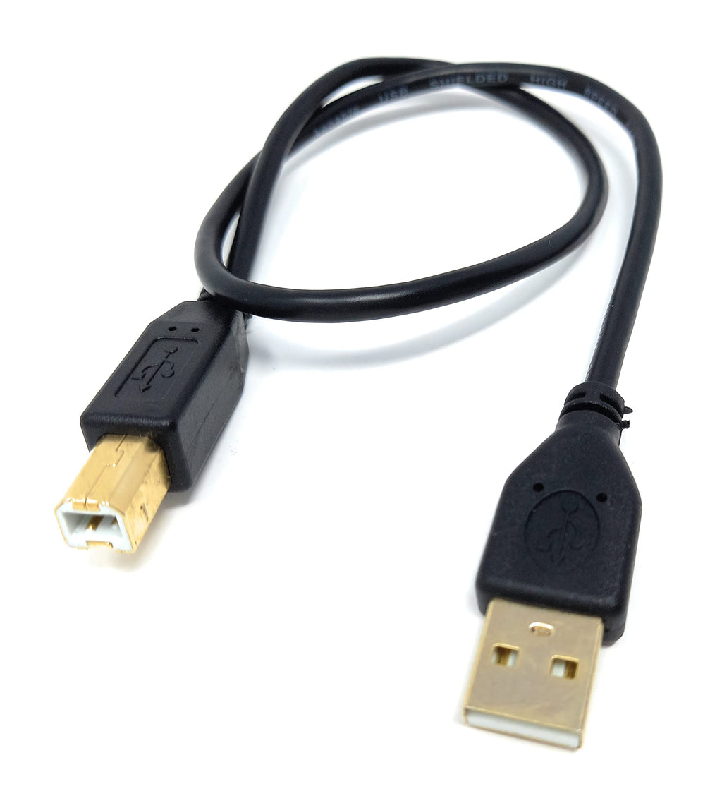 DRUT USB A to B 2.0 24AWG High Speed Cable Lead for Printer, Scanner, Music Instrument