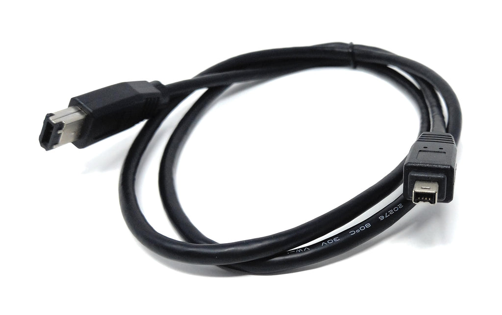 DRUT Firewire 6 Pin to 4 Pin Male Cable (400 IEEE 1394) Lead for Connecting Digital Camera, Camcorders to a PC or Laptop