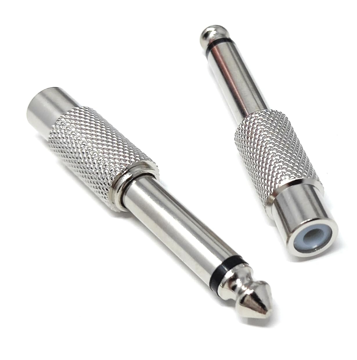 DRUT RCA Phono Socket to 6.35mm 1/4 Jack Mono Cable Adapter