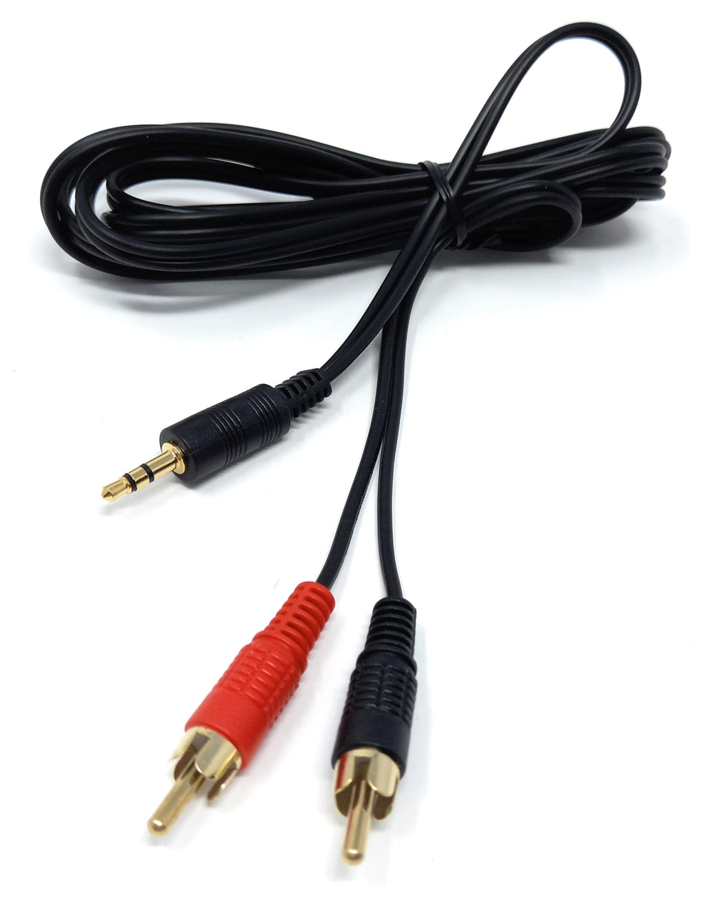 DRUT 3.5mm to Twin RCA Stereo Aux Phono Audio Cable Mini Jack Lead Cord Y Splitter Headphone Cord RCA Y Splitter Adapter