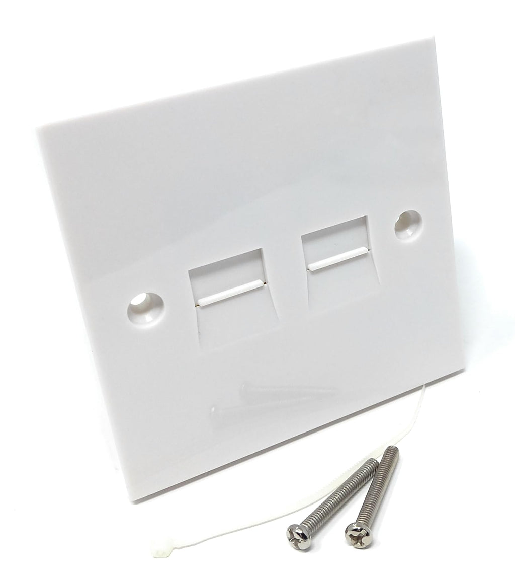 DRUT Twin BT Master Telephone Flush Mounting PSTN IDC Wall Double Socket (4/1A)
