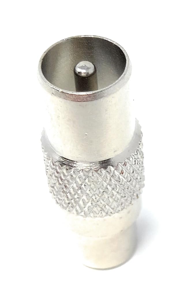 DRUT TV Aerial Coax Plug to RCA Phono Socket Cable Adapter Converter