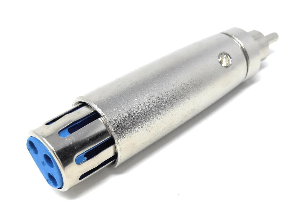 DRUT XLR to RCA Adapter, XLR Female Socket to RCA Male Jack for HiFi Audio, Amplifier, Mixer, Microphone, DJ