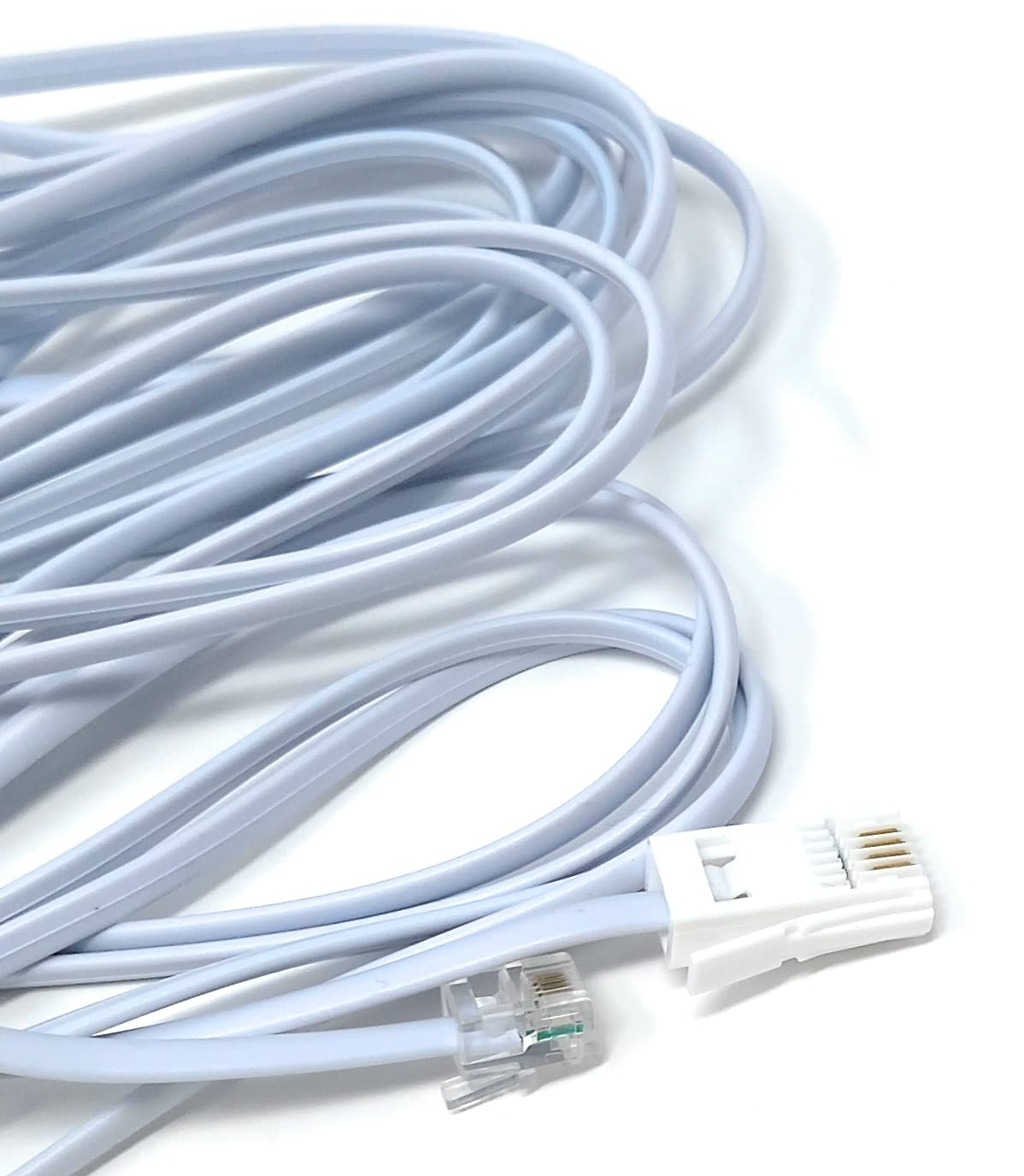 DRUT RJ11 to BT, 4 Pin Male to Male Rollover Cable Modem Router Lead Cord VDSL/ADSL (not for telephone)