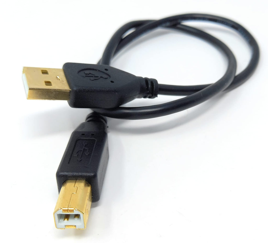 DRUT USB A to B 2.0 24AWG High Speed Cable Lead for Printer, Scanner, Music Instrument