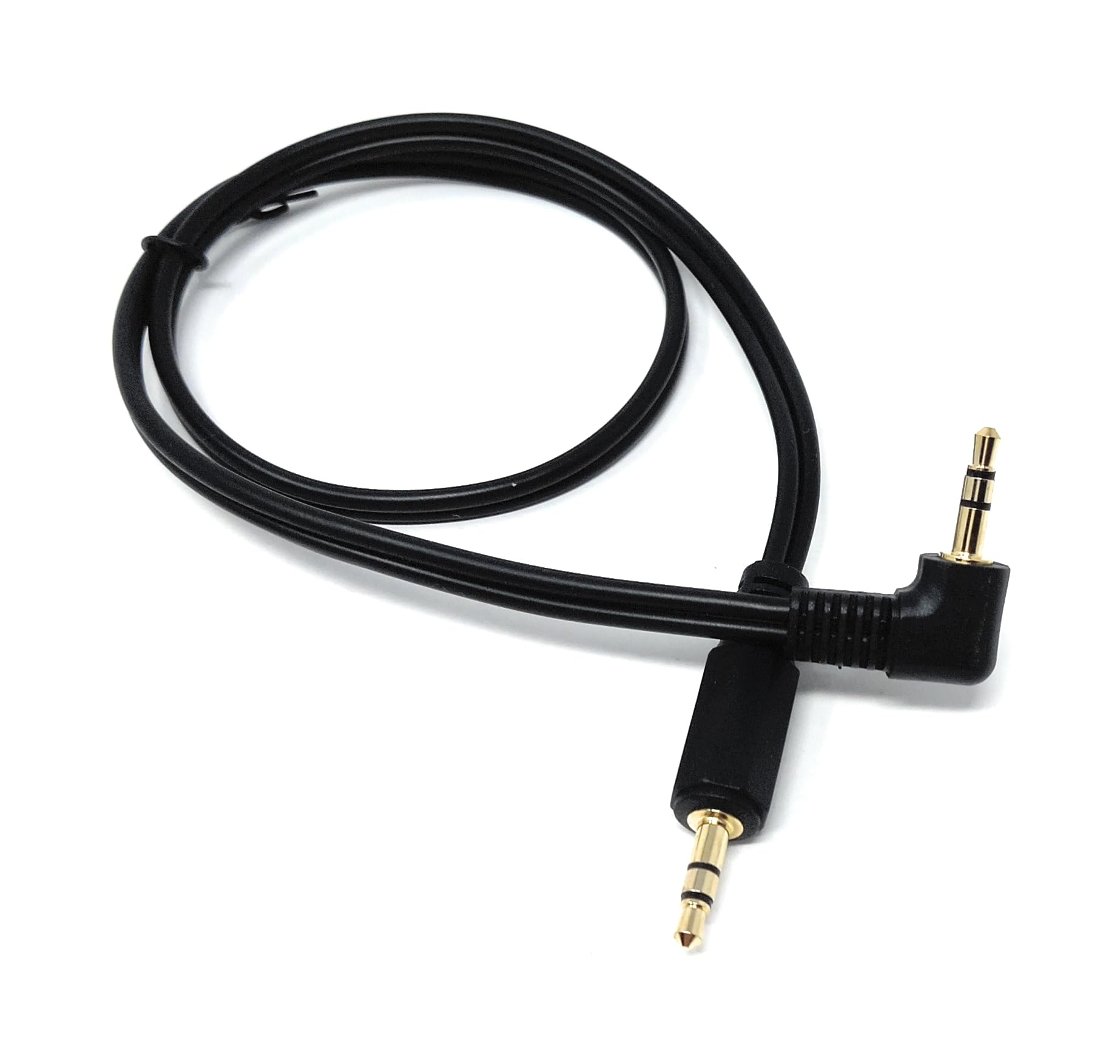 DRUT 3.5mm Right Angle Male Jack to Jack Stereo AUX Audio Lead Cable