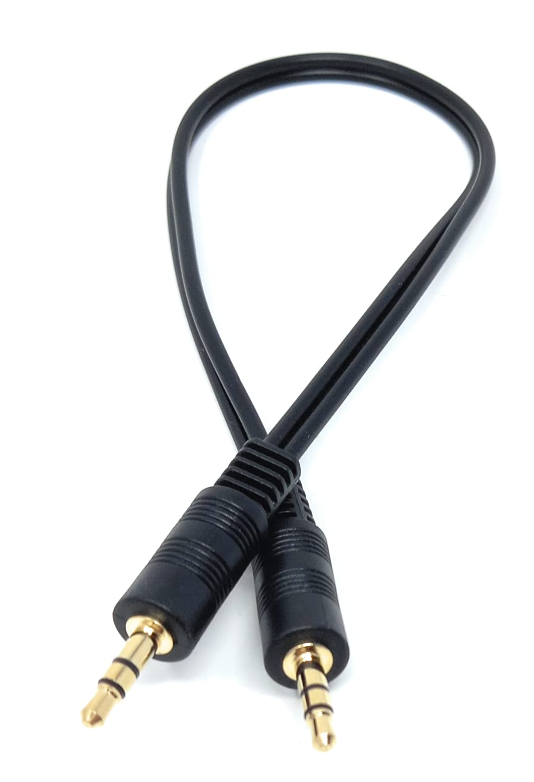 DRUT 3.5mm to 3.5mm Stereo Audio AUX Cable Gold Connectors, Small 3 pin Jack to Jack Speaker Lead