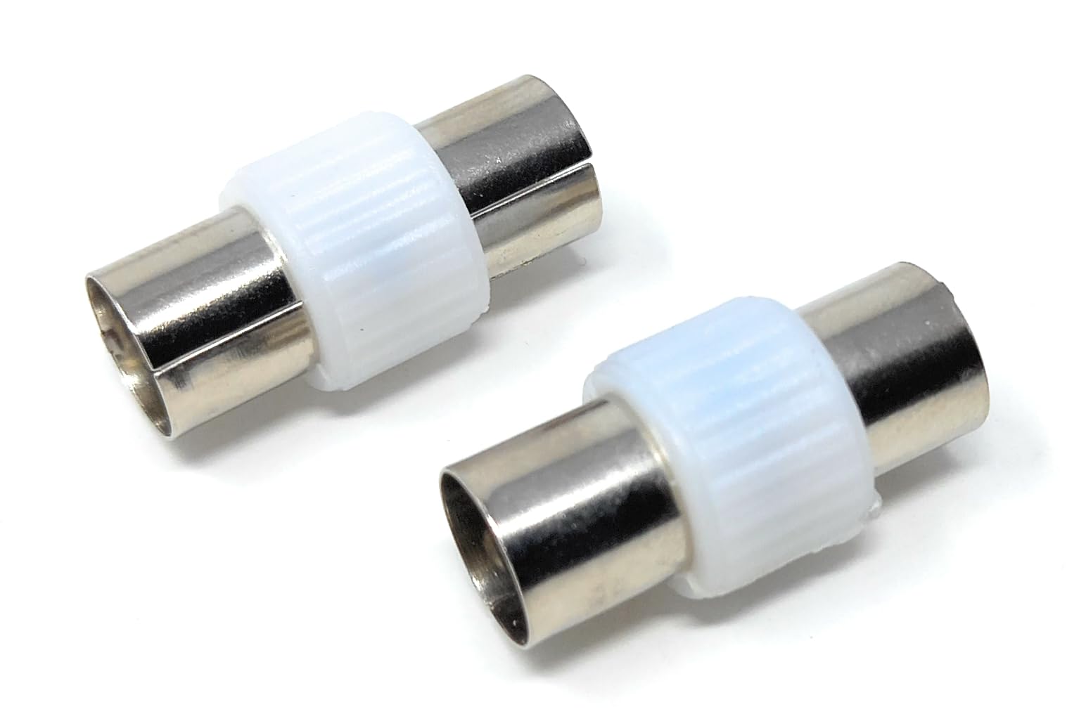 DRUT TV Aerial Coaxial Coupler, Male to Male, RF Coax Aerial Adapter, Antenna Cable Adapter