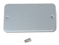 Dual Gang Metal Clad Blanking Plate – Durable Wall Faceplate Cover for Electrical Sockets with Screws Included (WxHxD): 140x80x4mm
