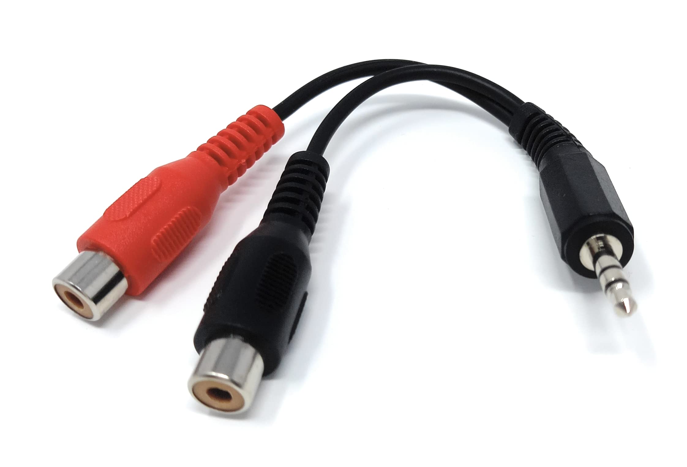 DRUT 3.5mm Stereo Jack to 2 x phono RCA Sockets, Extension Cable Adapter