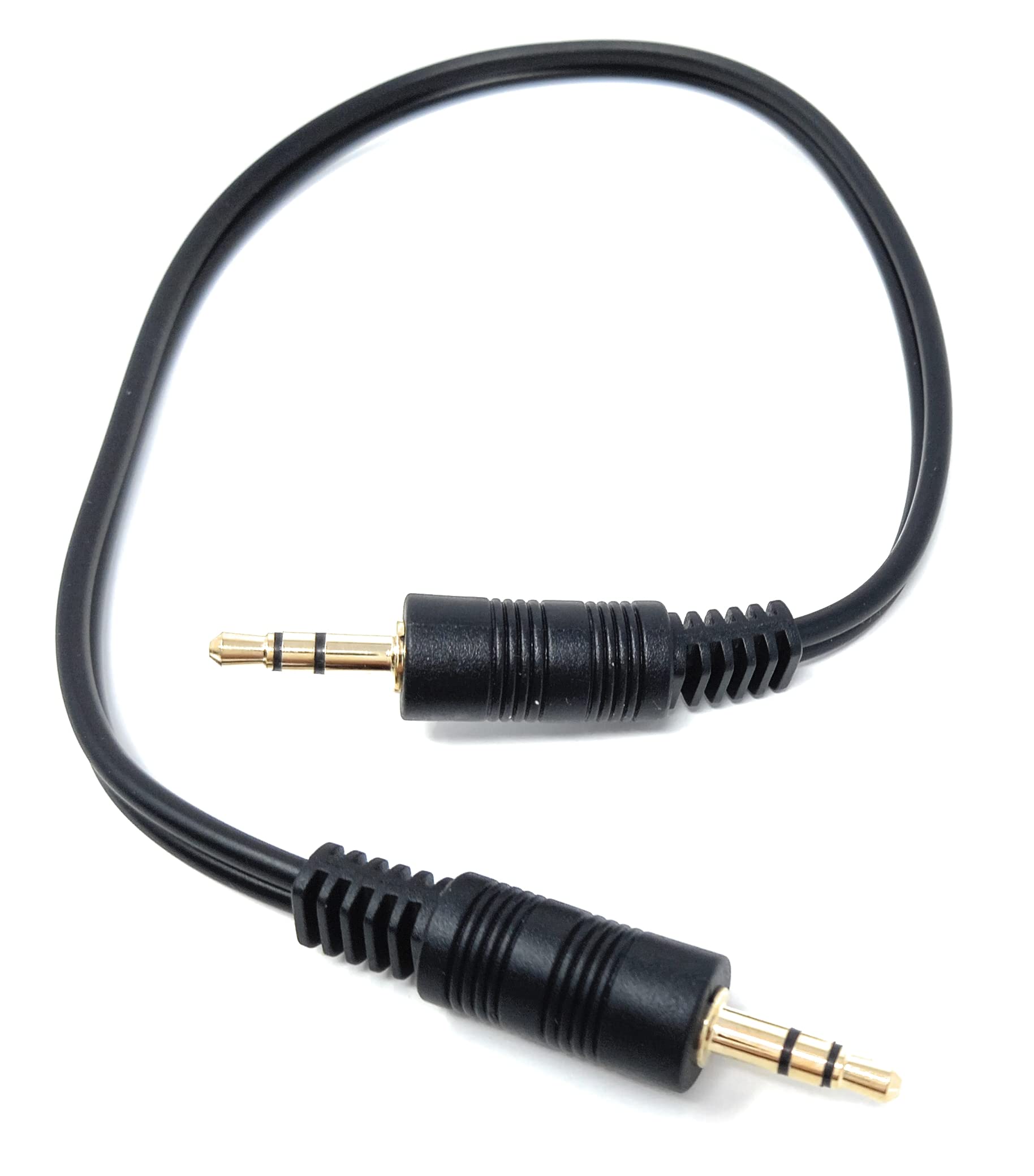 DRUT 3.5mm to 3.5mm Stereo Audio AUX Cable Gold Connectors, Small 3 pin Jack to Jack Speaker Lead