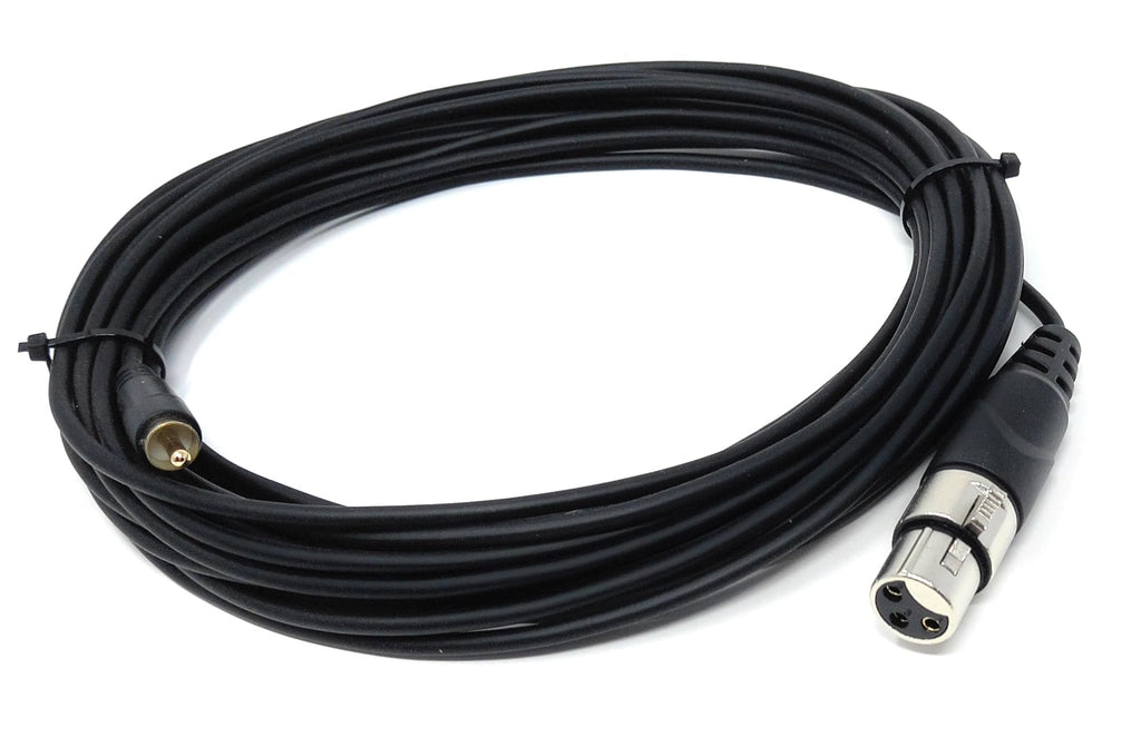 DRUT 3-Pin XLR Female to RCA Phono Audio Cable – Gold-Plated Connector, Soft, flexible PVC Coat, for Microphone, CD Player, Speaker, Mixer & Amplifier