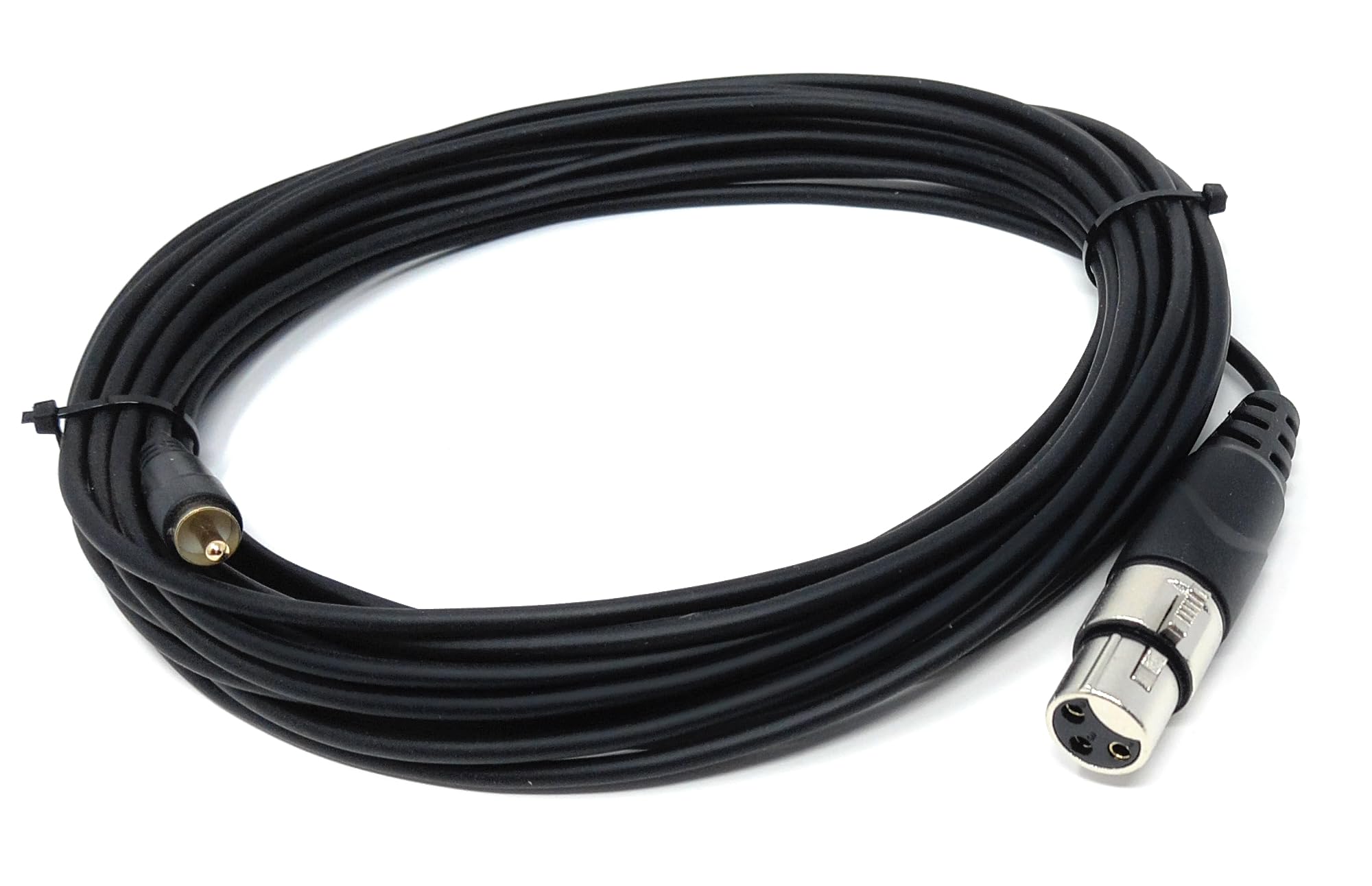 DRUT 3-Pin XLR Female to RCA Phono Audio Cable – Gold-Plated Connector, Soft, flexible PVC Coat, for Microphone, CD Player, Speaker, Mixer & Amplifier
