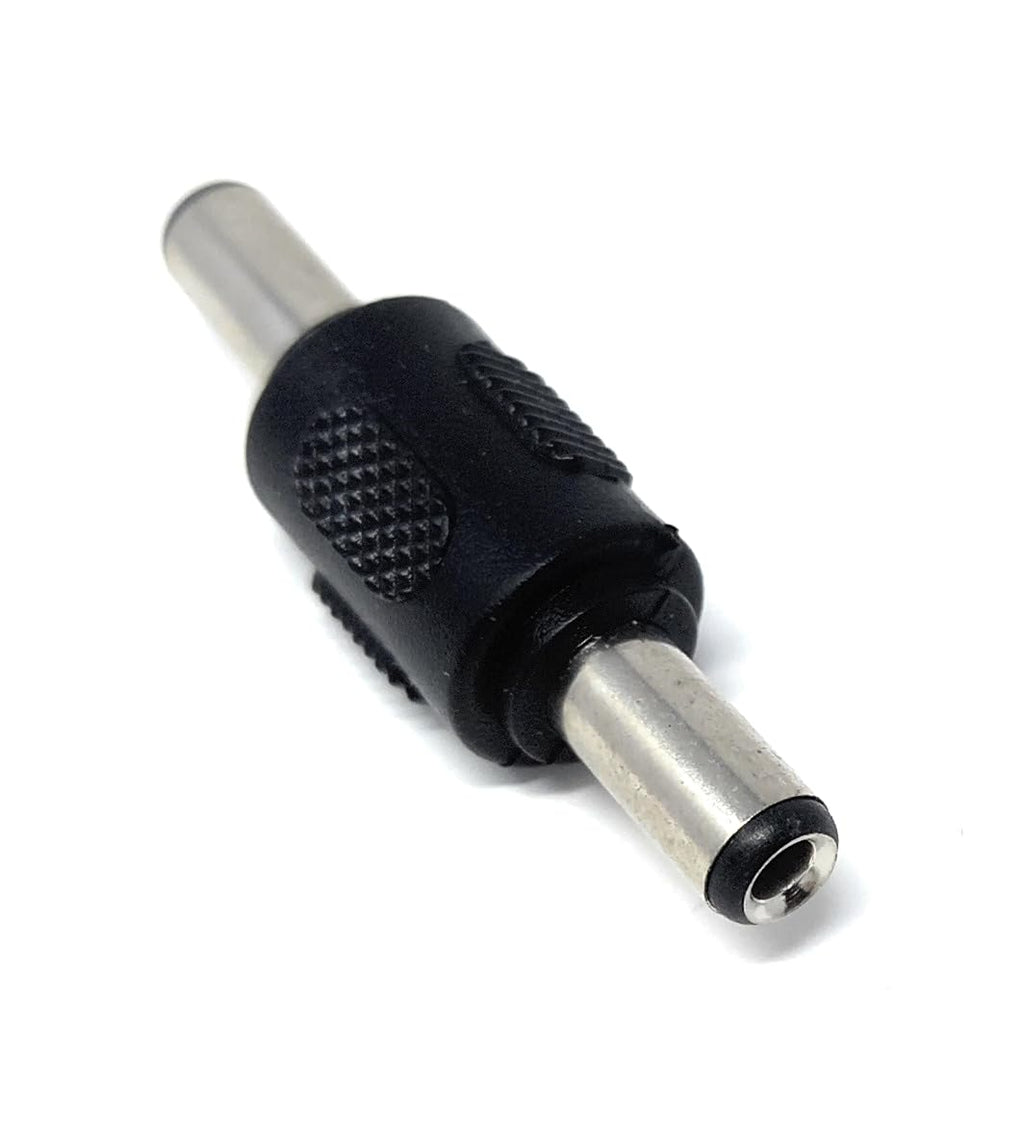 DRUT 5.5mm x 2.5mm DC Power Coupler Male to Male Plugs Gender Changer Cable Adapter