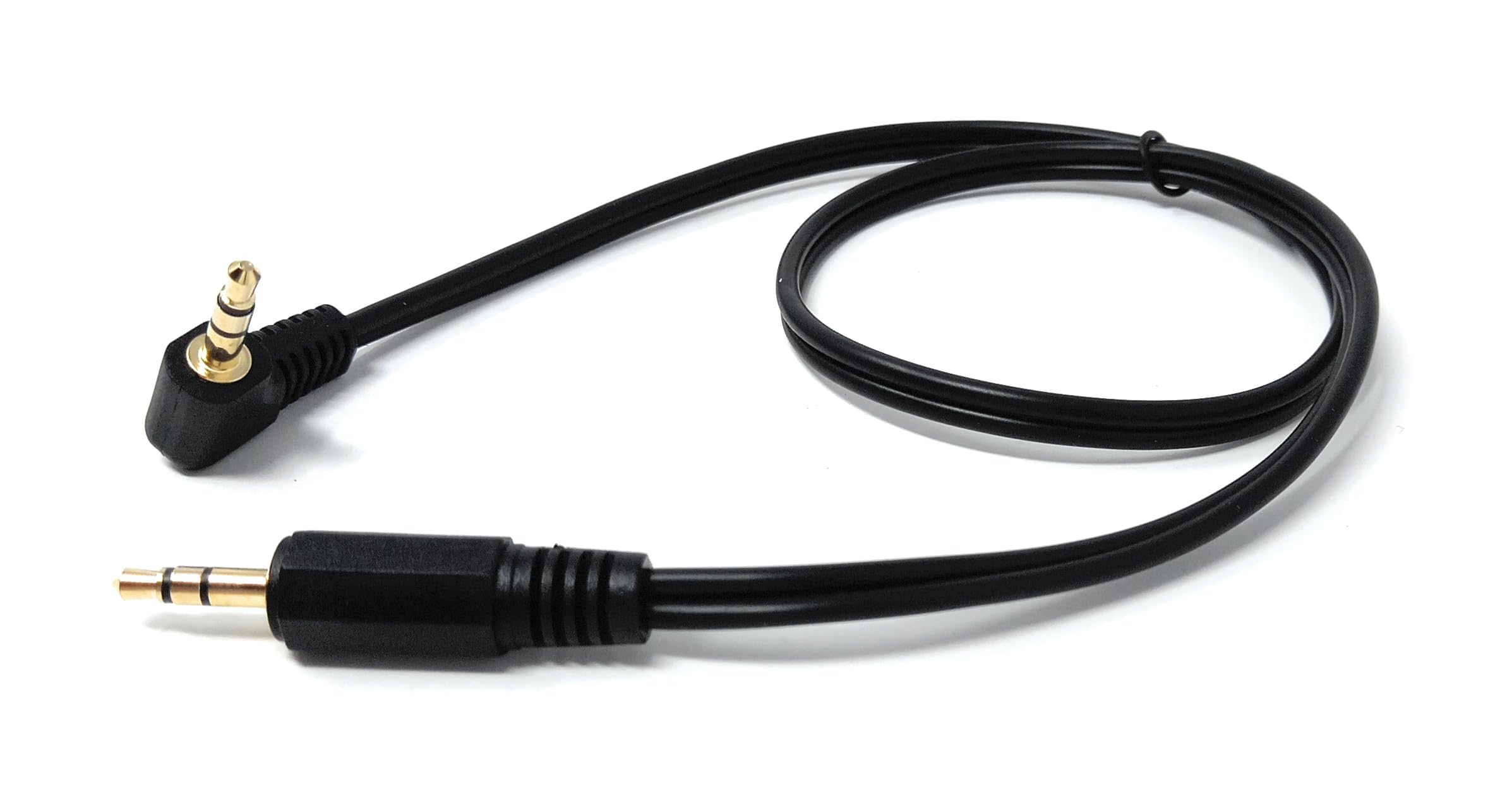 DRUT 3.5mm Right Angle Male Jack to Jack Stereo AUX Audio Lead Cable