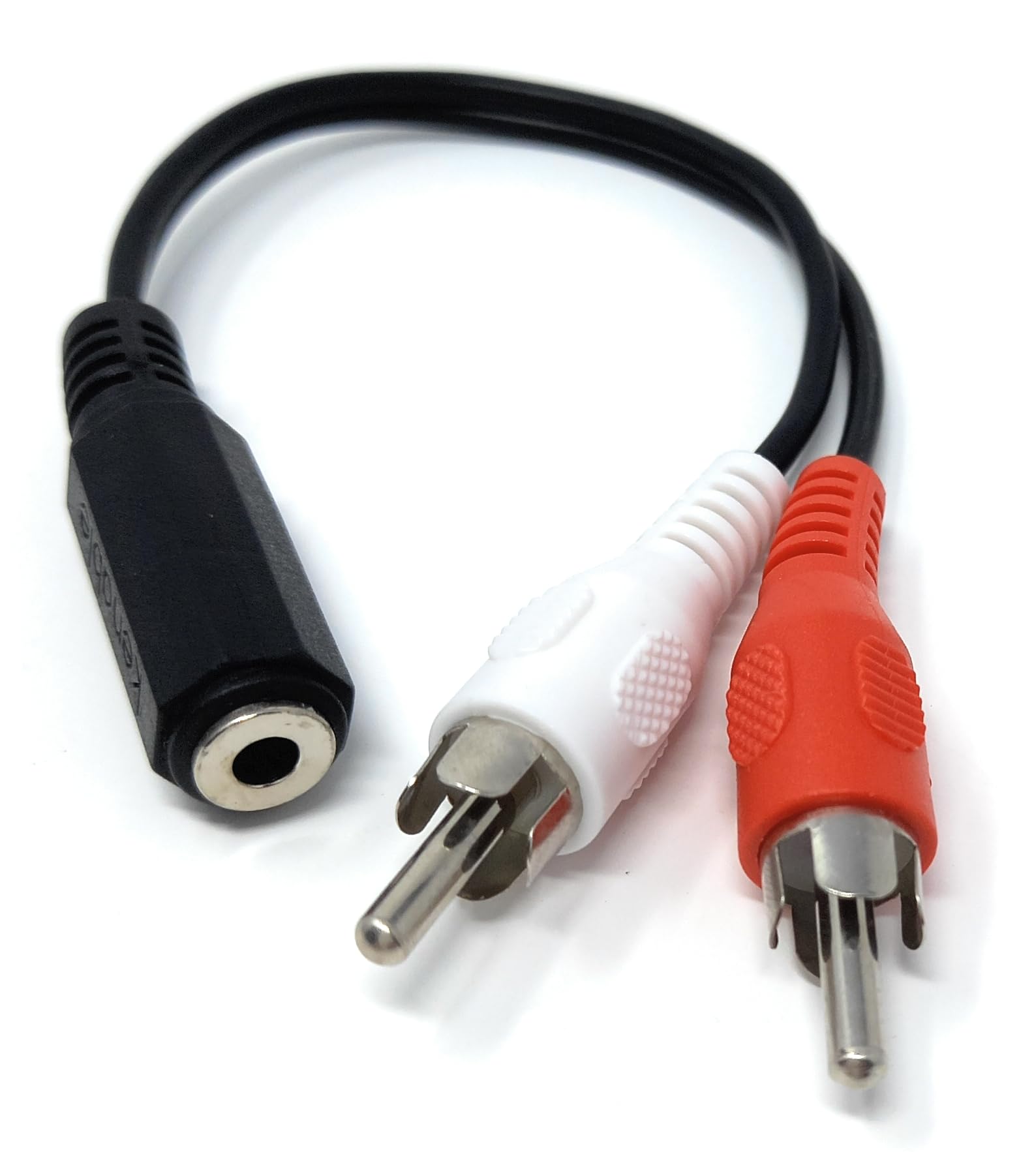 DRUT 3.5mm Stereo Jack Socket to 2 x RCA Phono Jack Plugs Adapter AUX Splitter Cable Lead