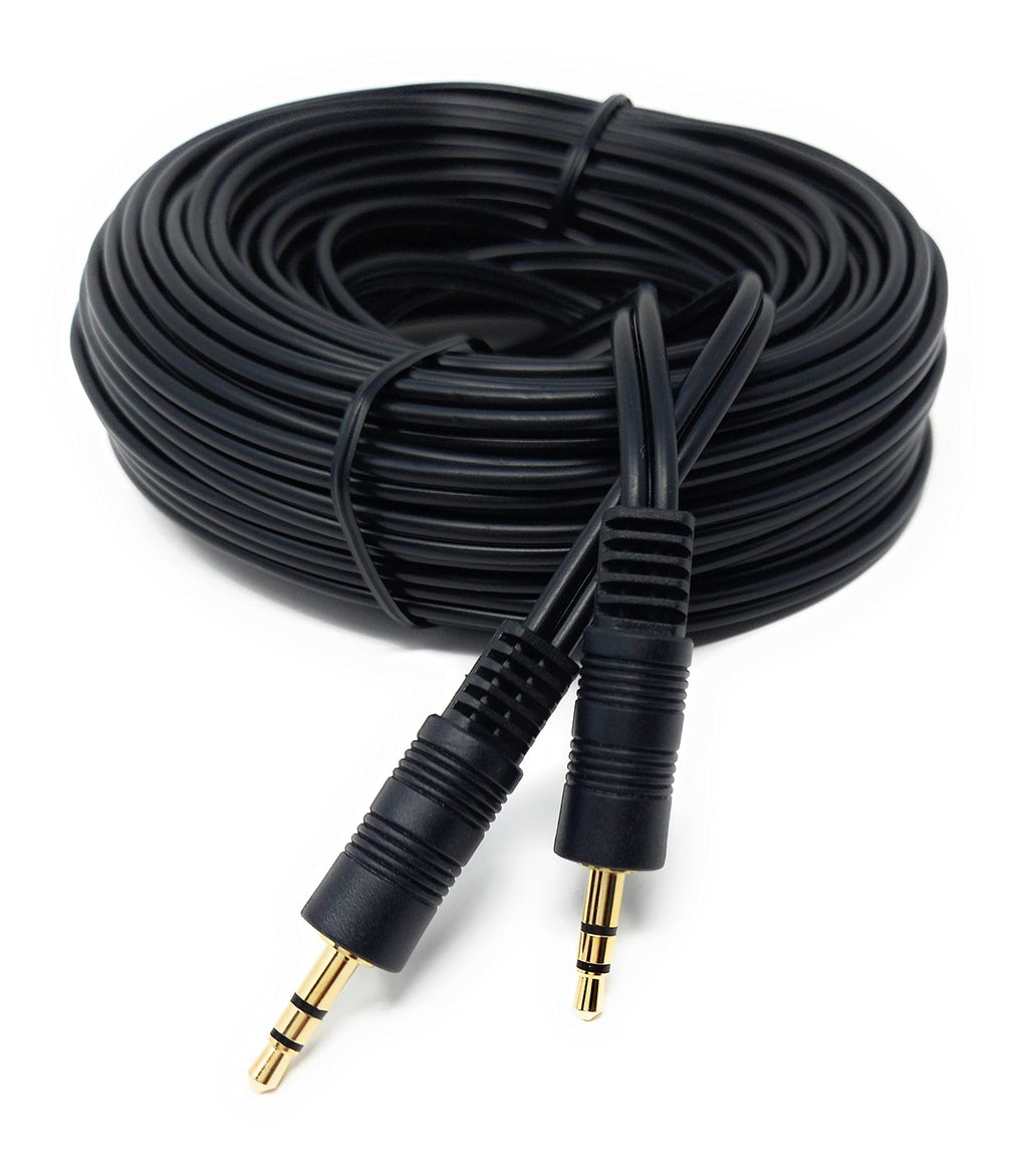 DRUT 3.5mm to 3.5mm Stereo Audio AUX Cable Gold Connectors, Small 3 pin Jack to Jack Speaker Lead