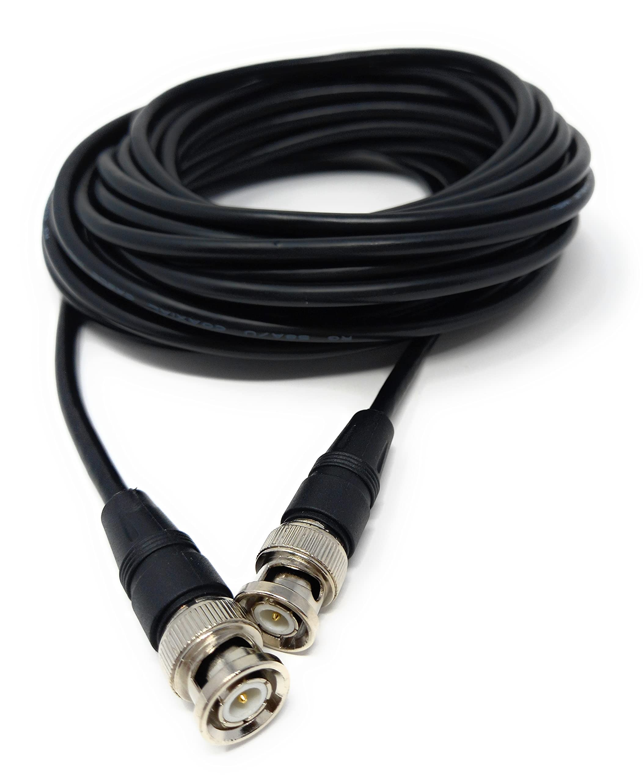 DRUT BNC Male to BNC Male Coax Lead 50 Ohm RG58/58U Coaxial Cable for Analogue and Serial Digital Interface Video Signals and CCTV Camera Equipment