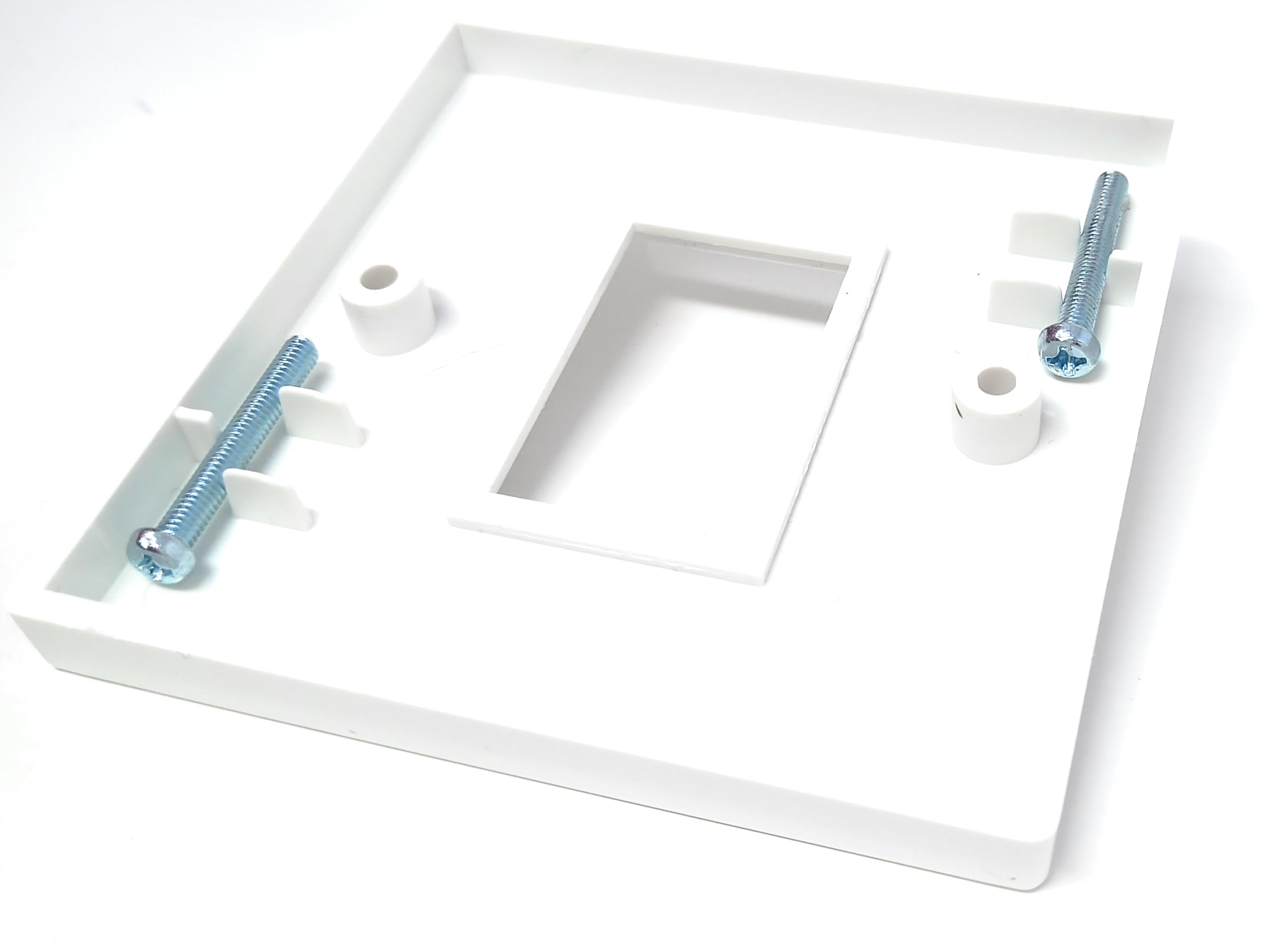 Single Gang Ethernet RJ45 Module Modular Frame (LJ6C) Wall Plate, Faceplate, Screws Included